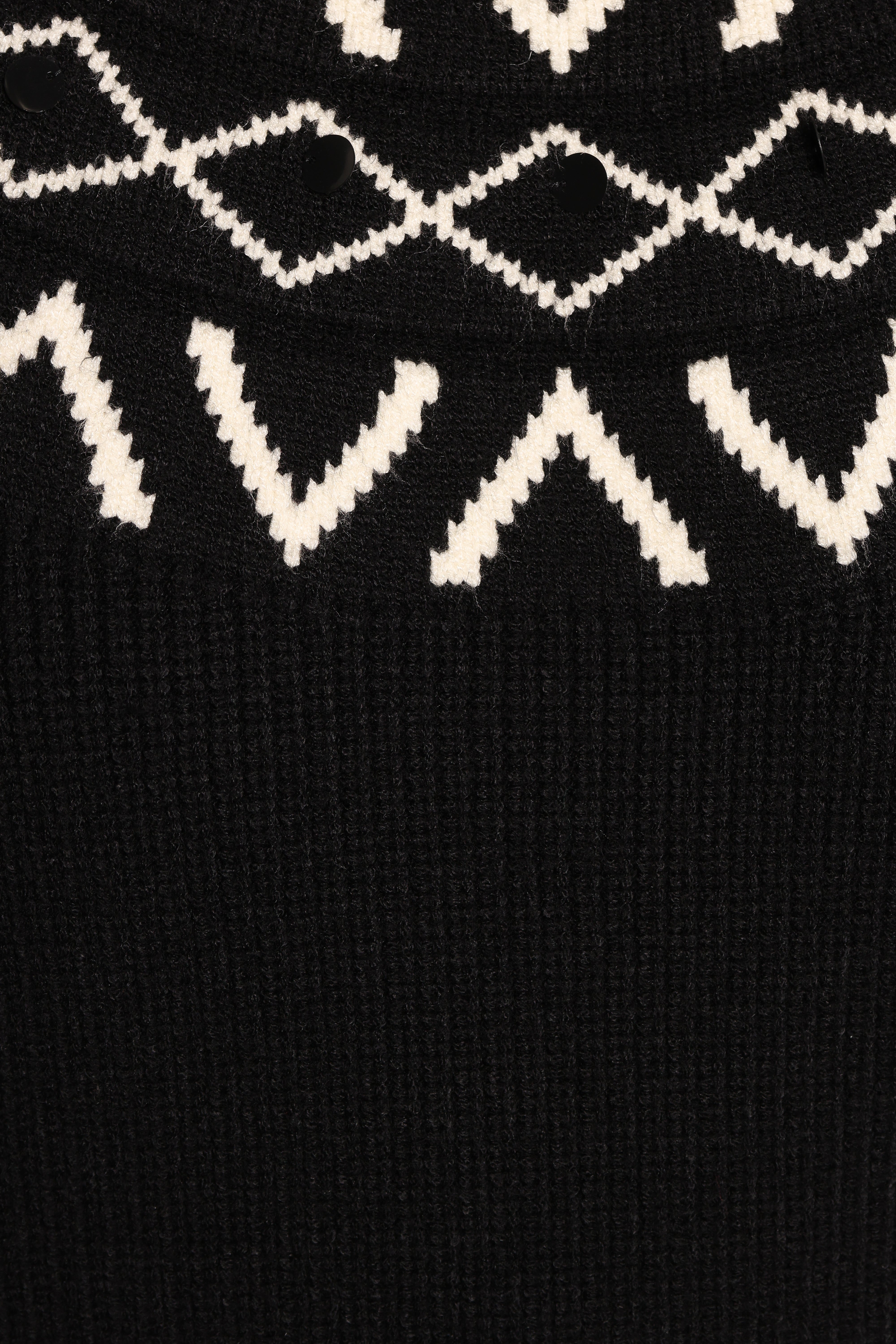 Lee Fairisle Knit Sweater - Black/Cream-Ladys Street