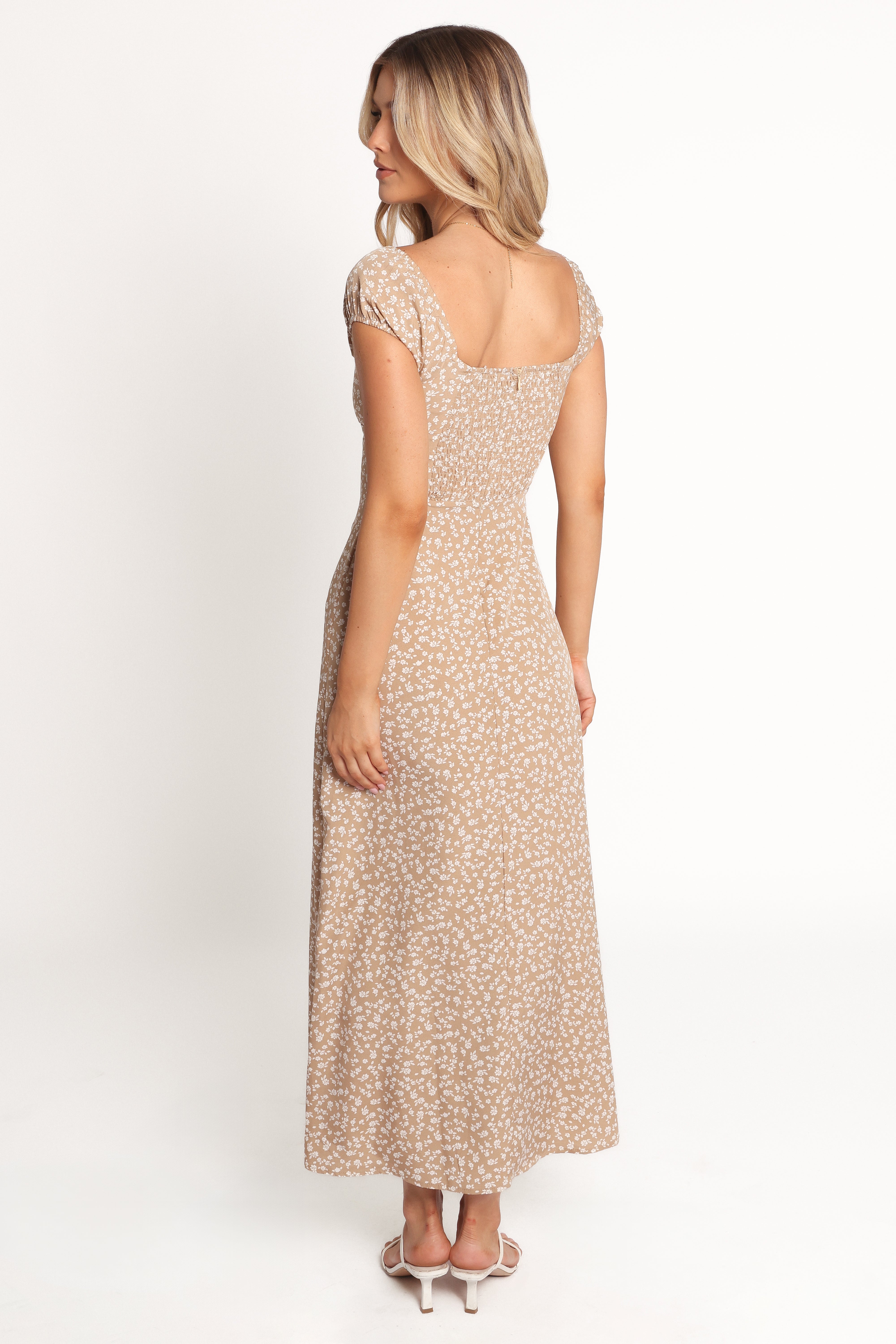 Leire Maxi Dress - Beige-Ladys Street