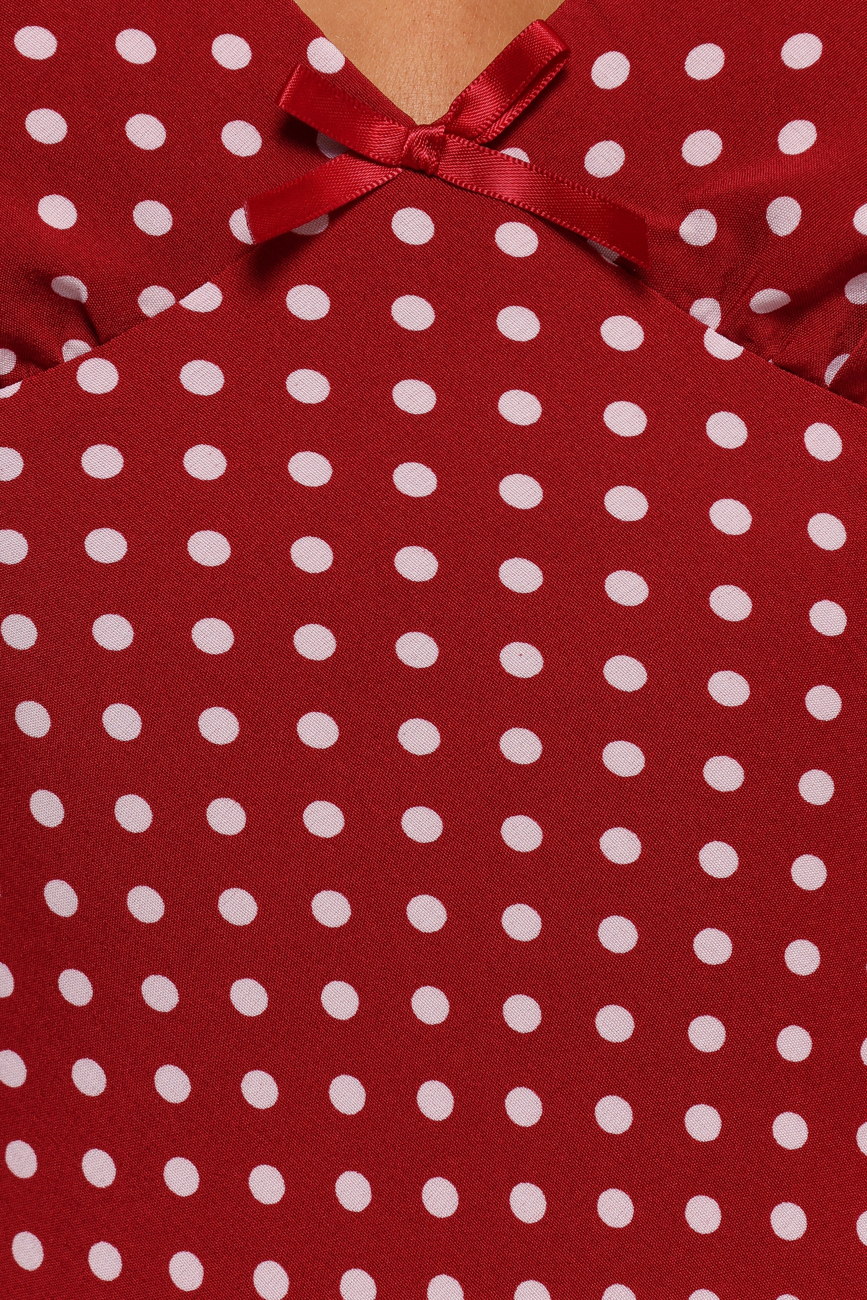Leni Maxi Dress - Red Polka Dot-Ladys Street
