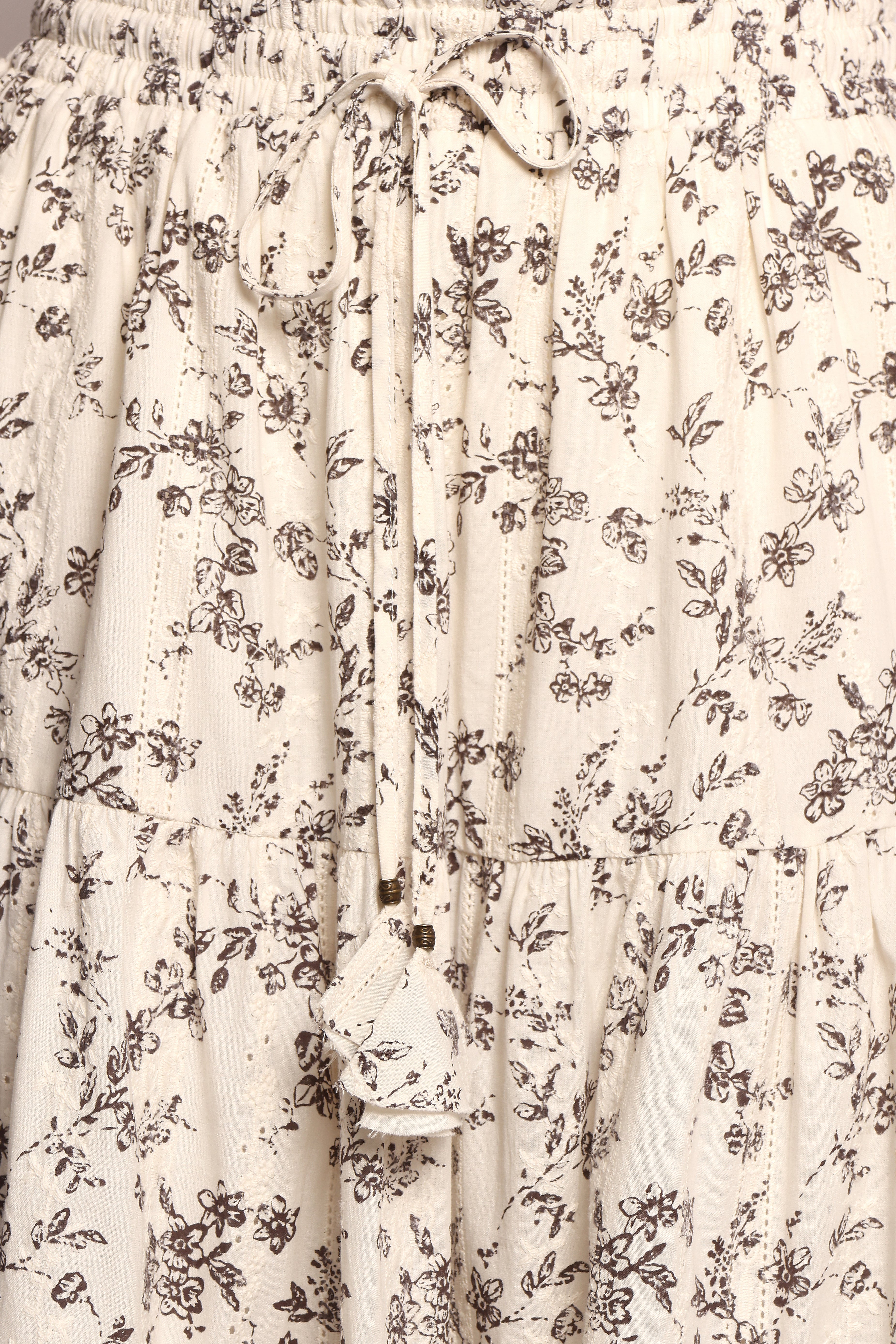 Lennon Maxi Skirt - Brown Ivory-Ladys Street