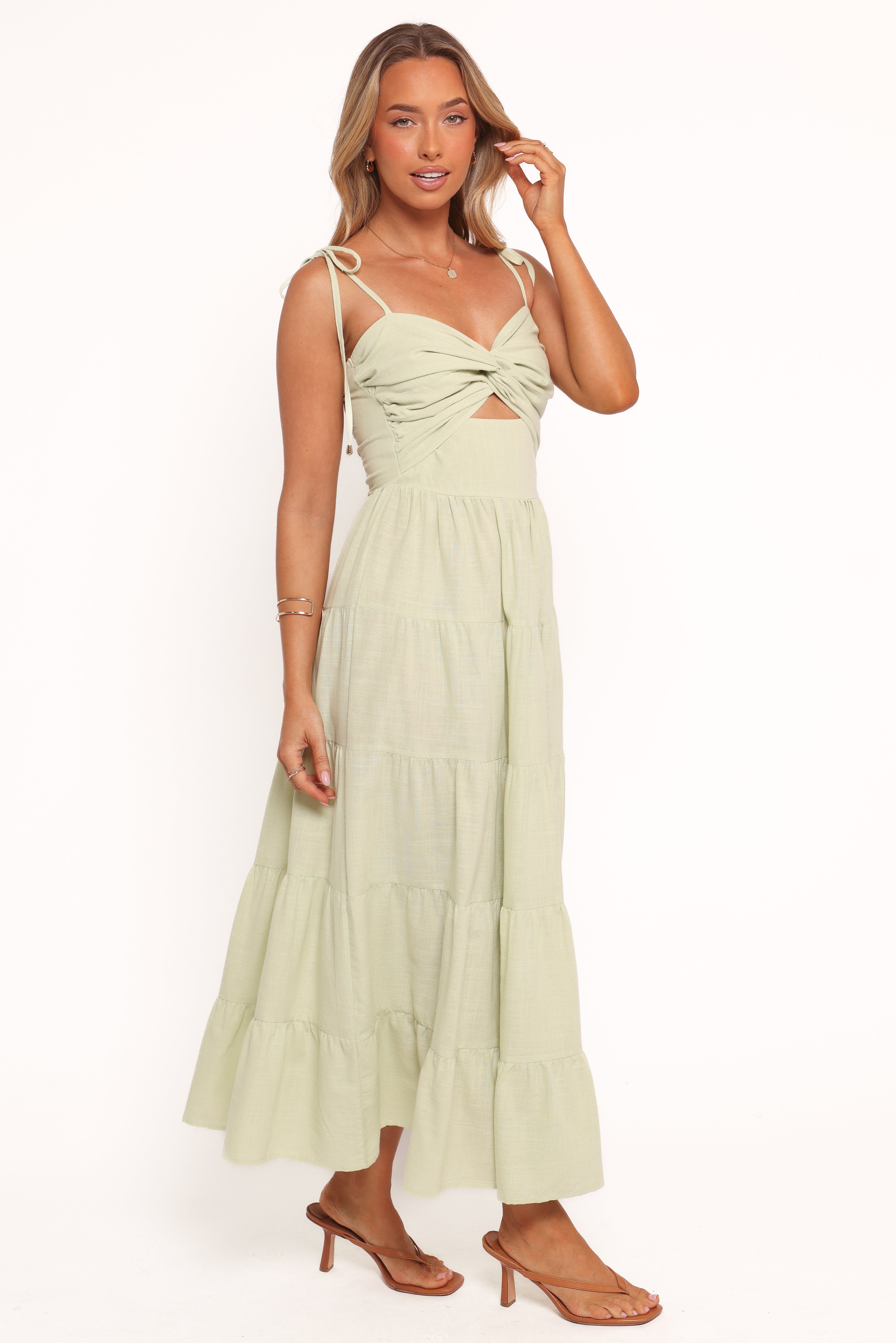 Lenny Maxi Dress - Sage-Ladys Street