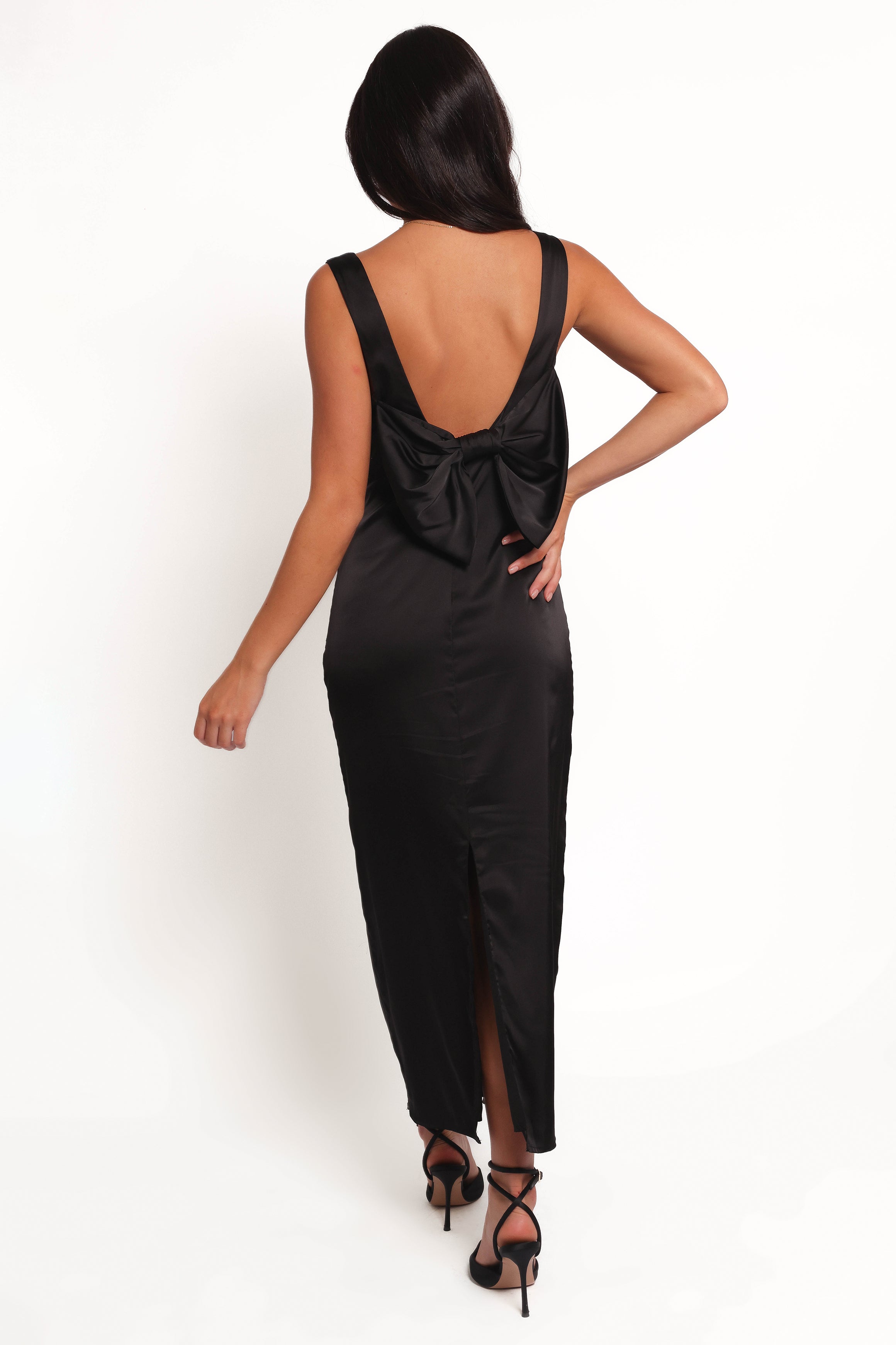 Lenora Maxi Dress - Black-Ladys Street