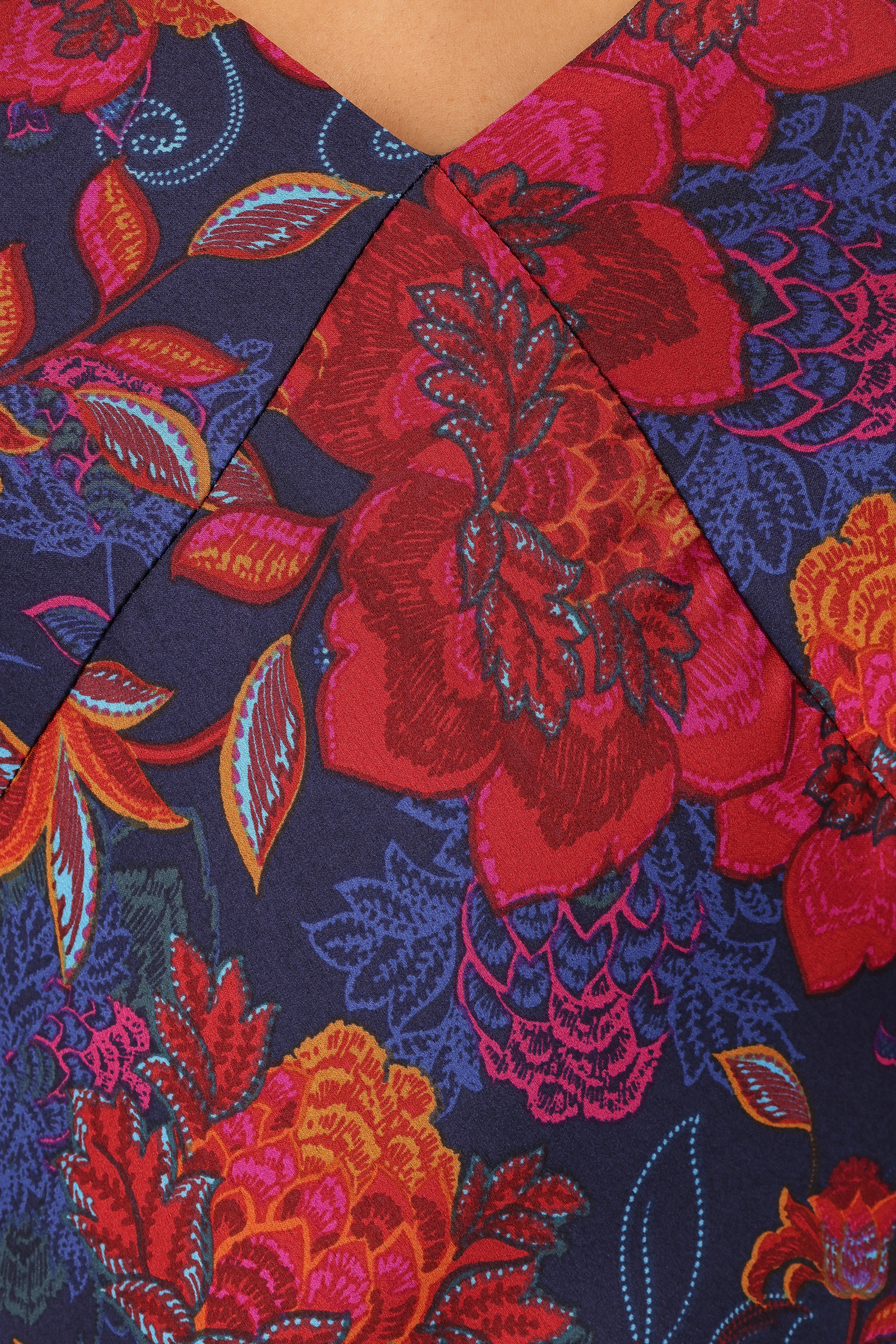 Lenore Midi Dress - Midnight Pomegranate-Ladys Street