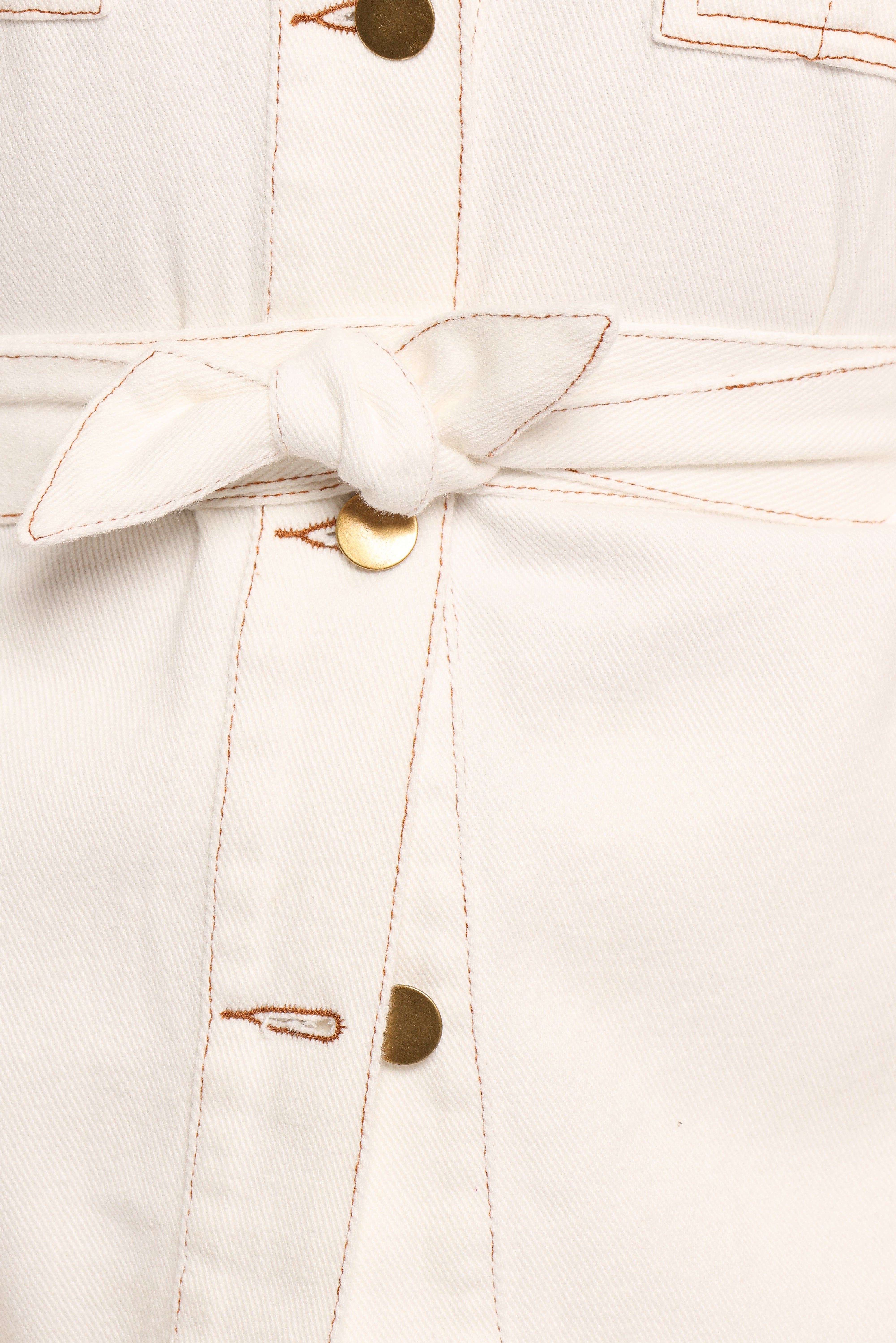 Lepal Denim Shirt - White-Ladys Street
