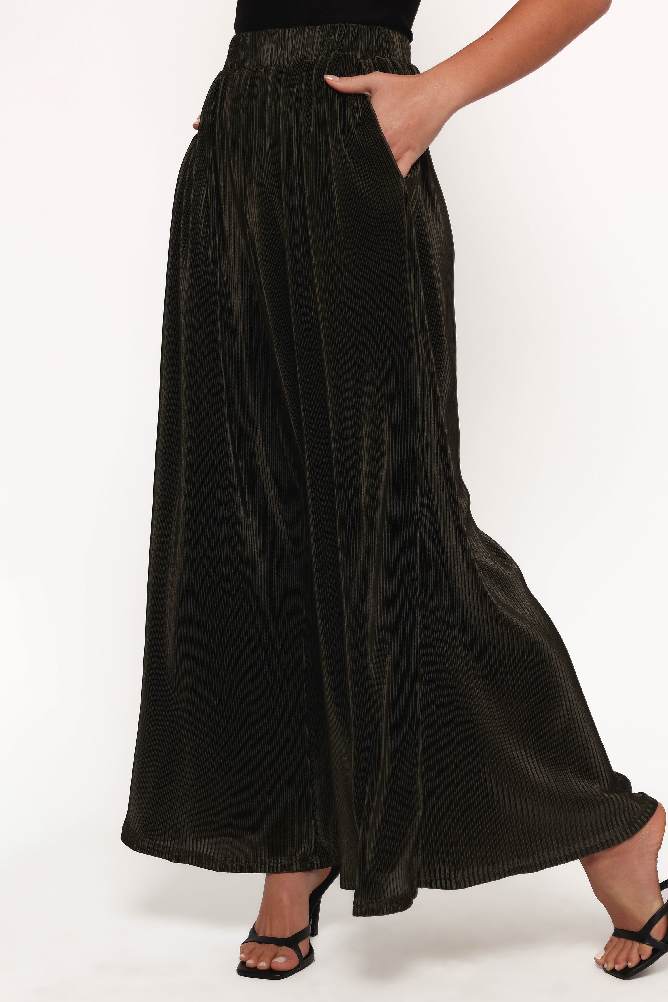 Leria Wide Pant - Olive-Ladys Street