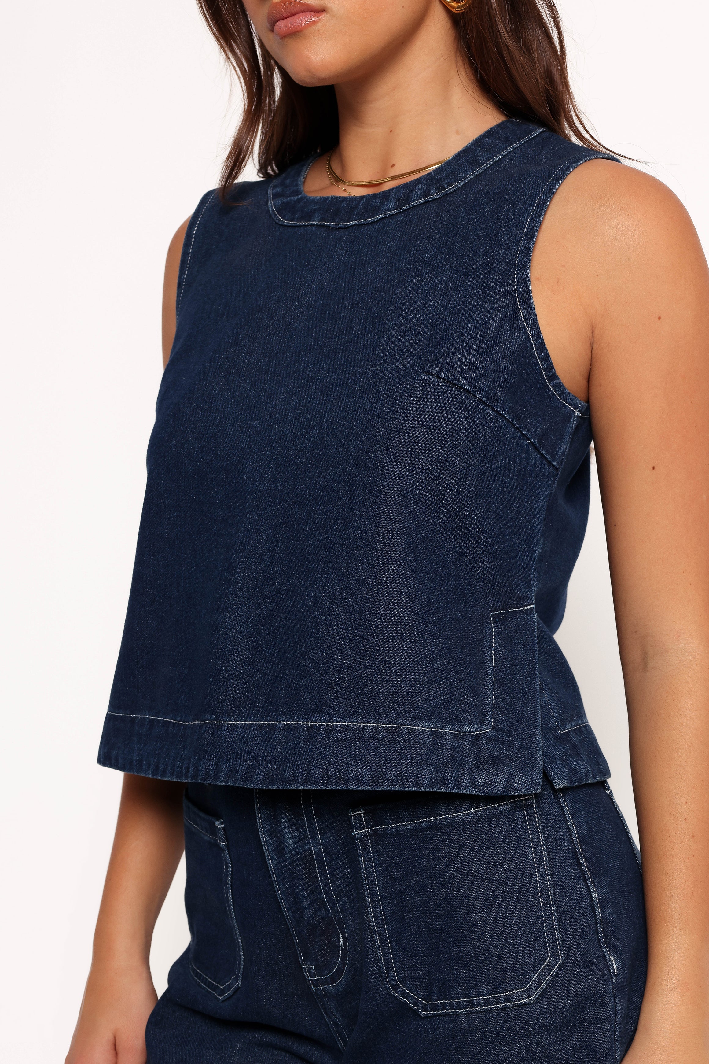 Levi Top - Dark Denim-Ladys Street