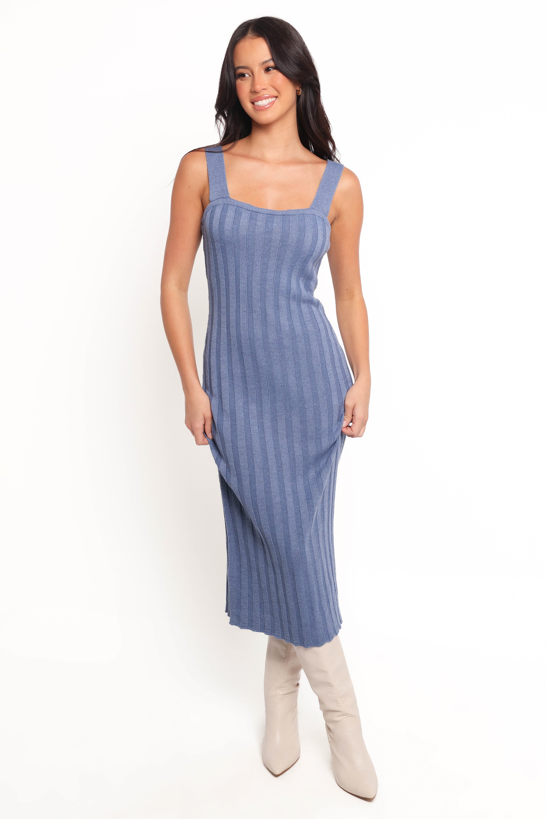 Lexah Midi Dress - Blue-Ladys Street