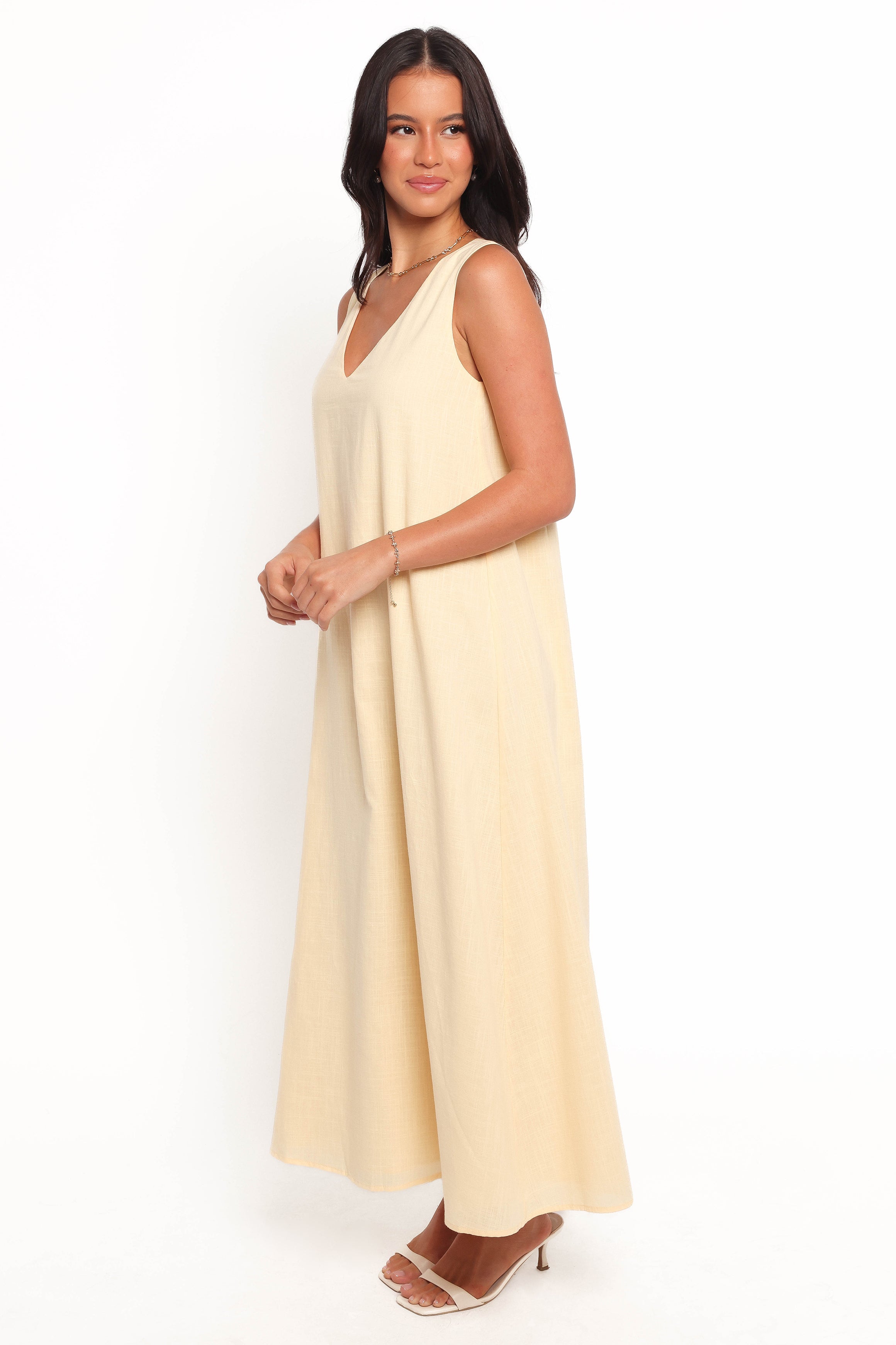 Lía Maxi Dress - Lemon-Ladys Street