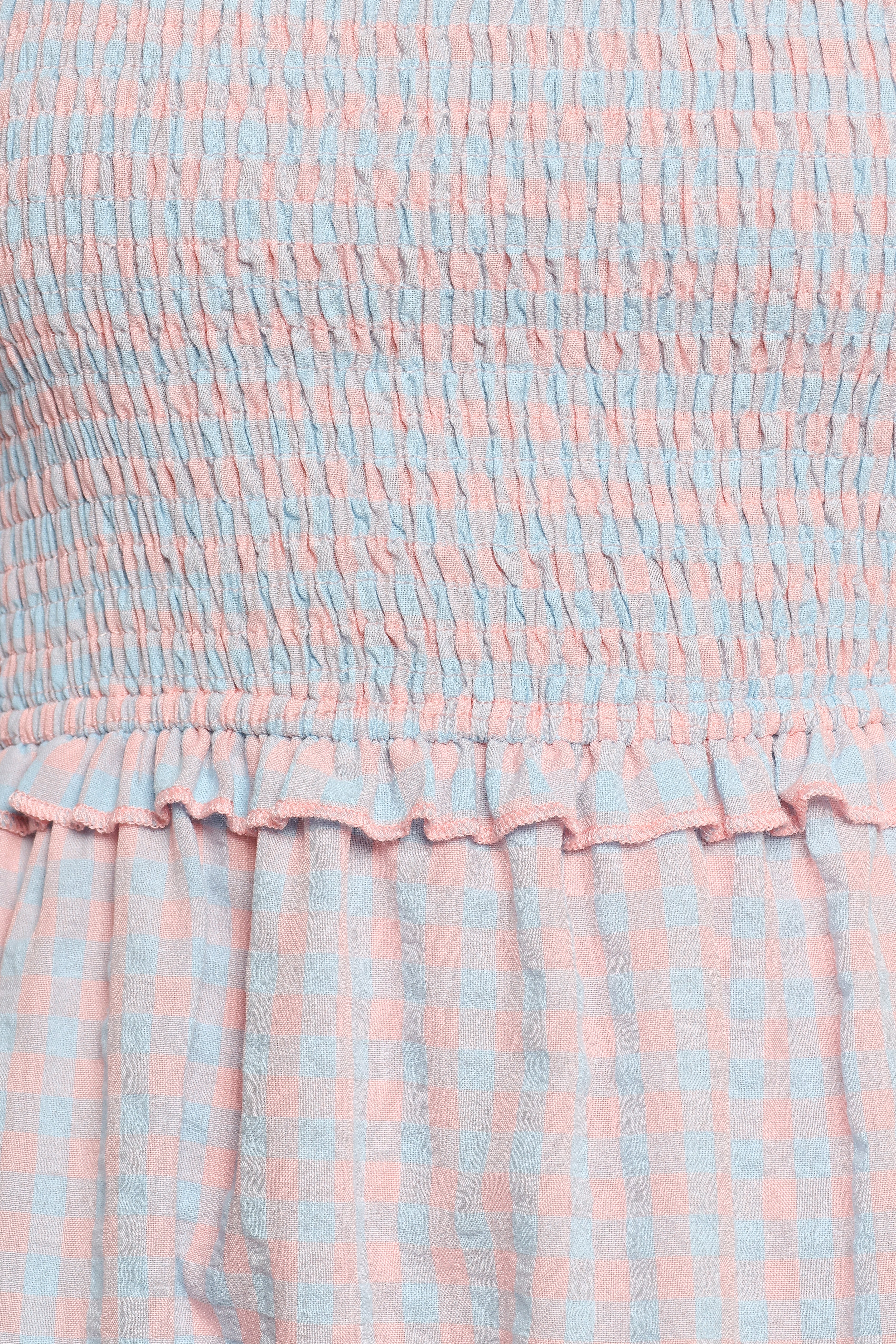 Lille Midi Dress - Blue Gingham-Ladys Street