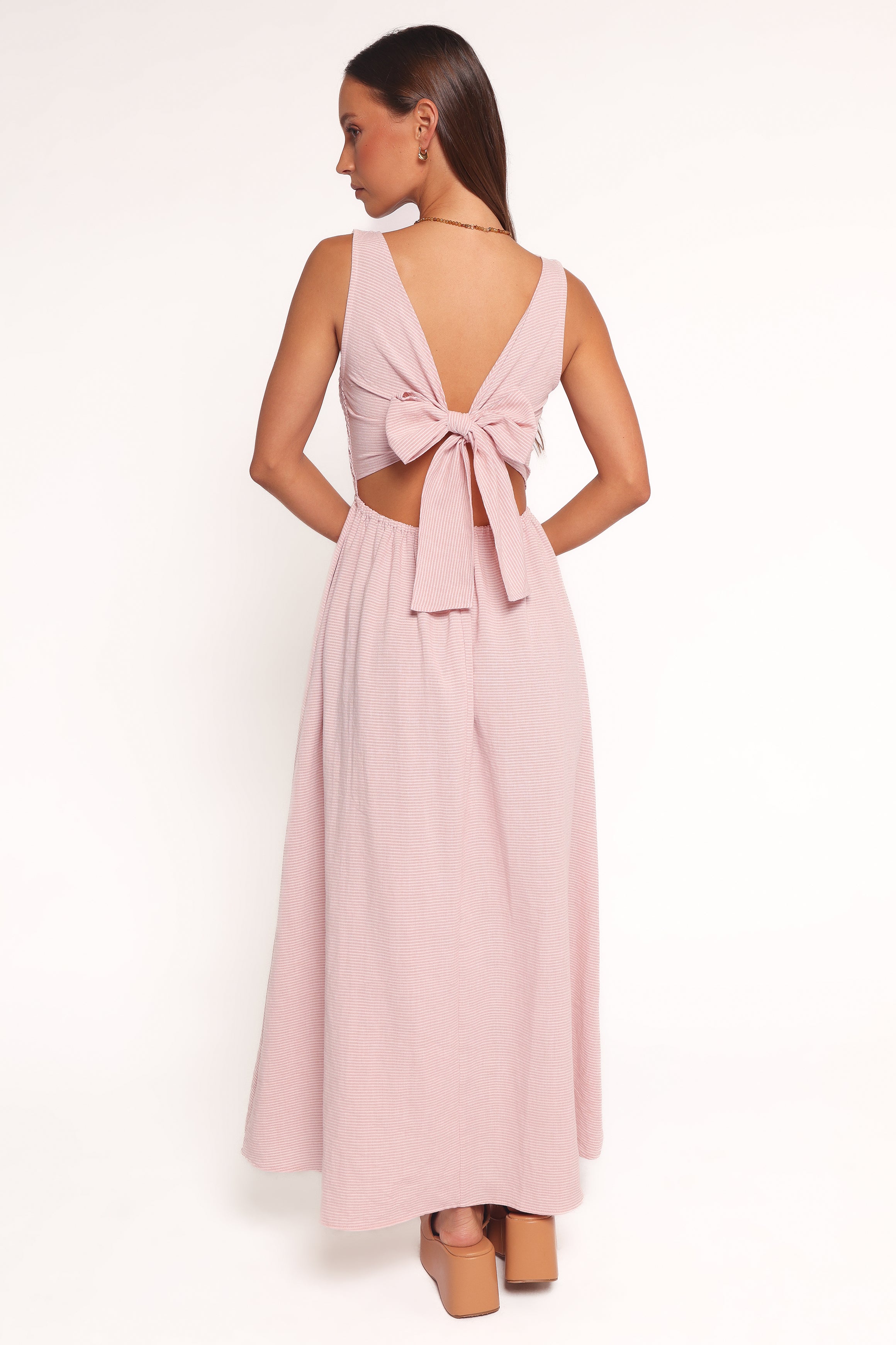Lillie Maxi Dress - Pale Pink-Ladys Street