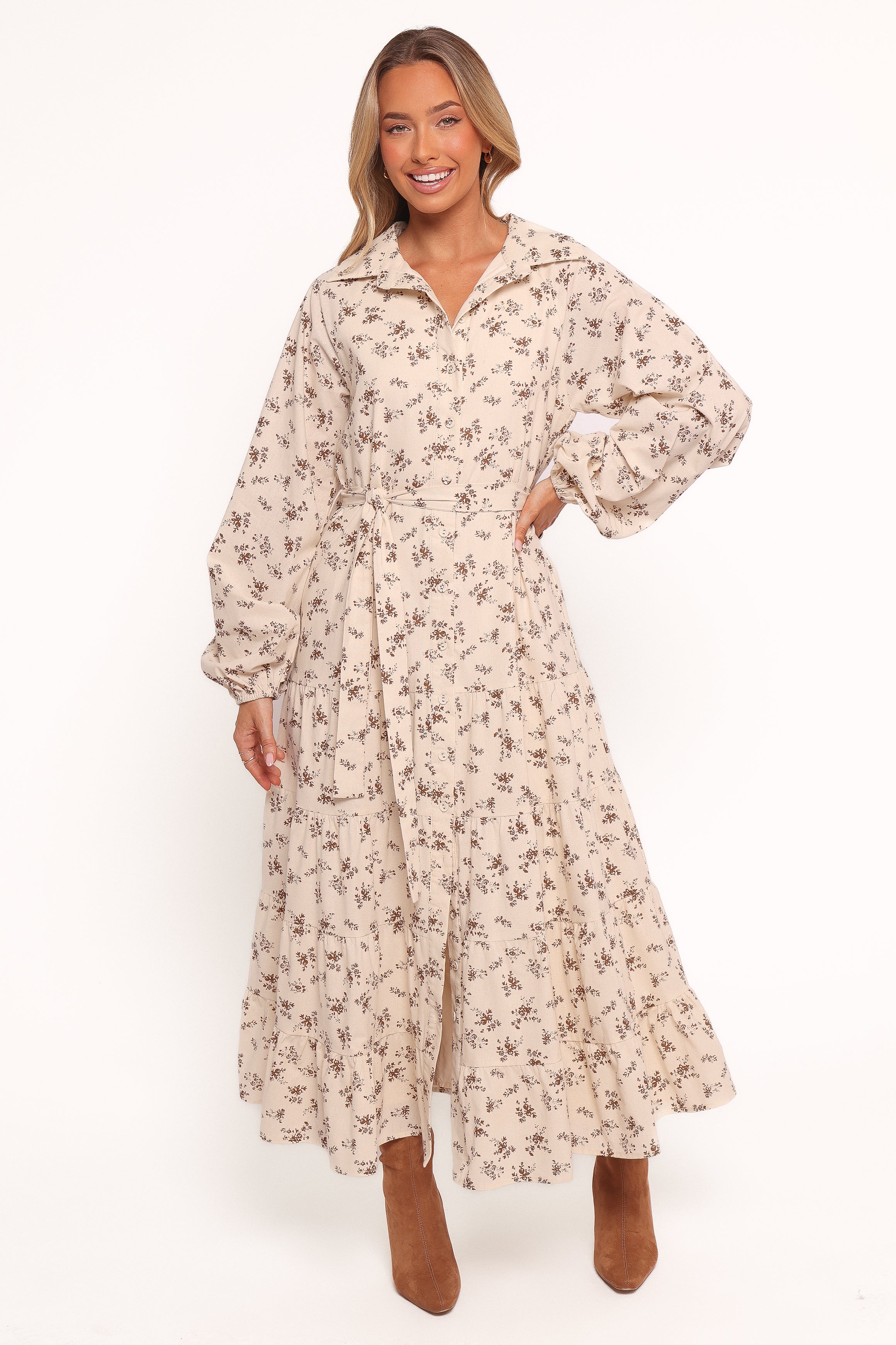 Lincoln Long Sleeve Maxi Dress - Floral-Ladys Street