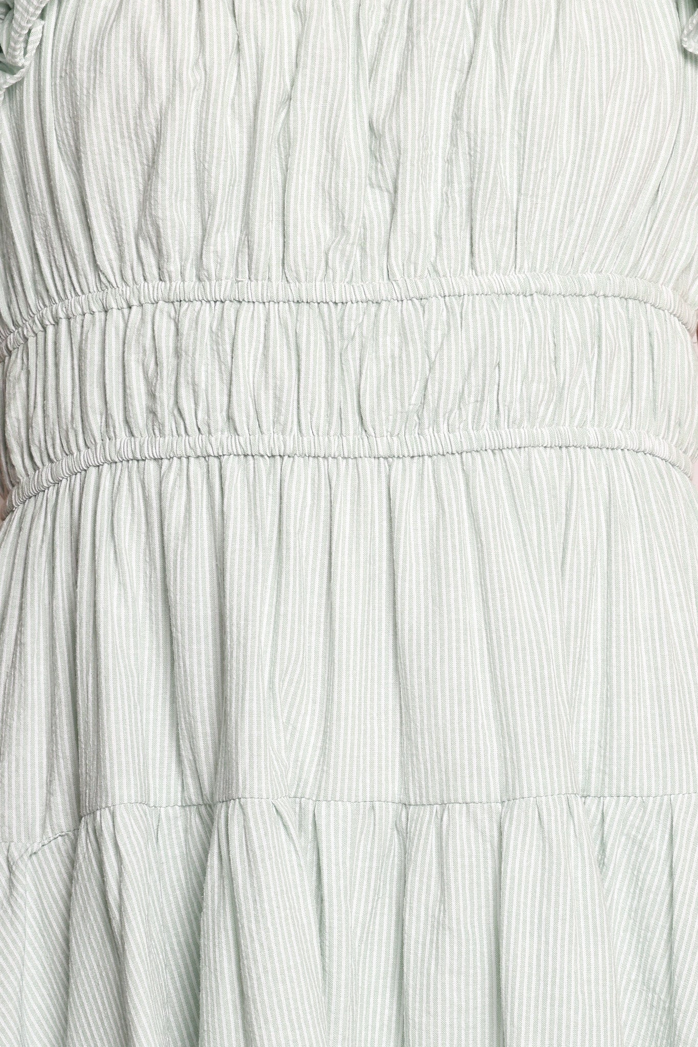 Linda Midi Dress - Green Stripe-Ladys Street