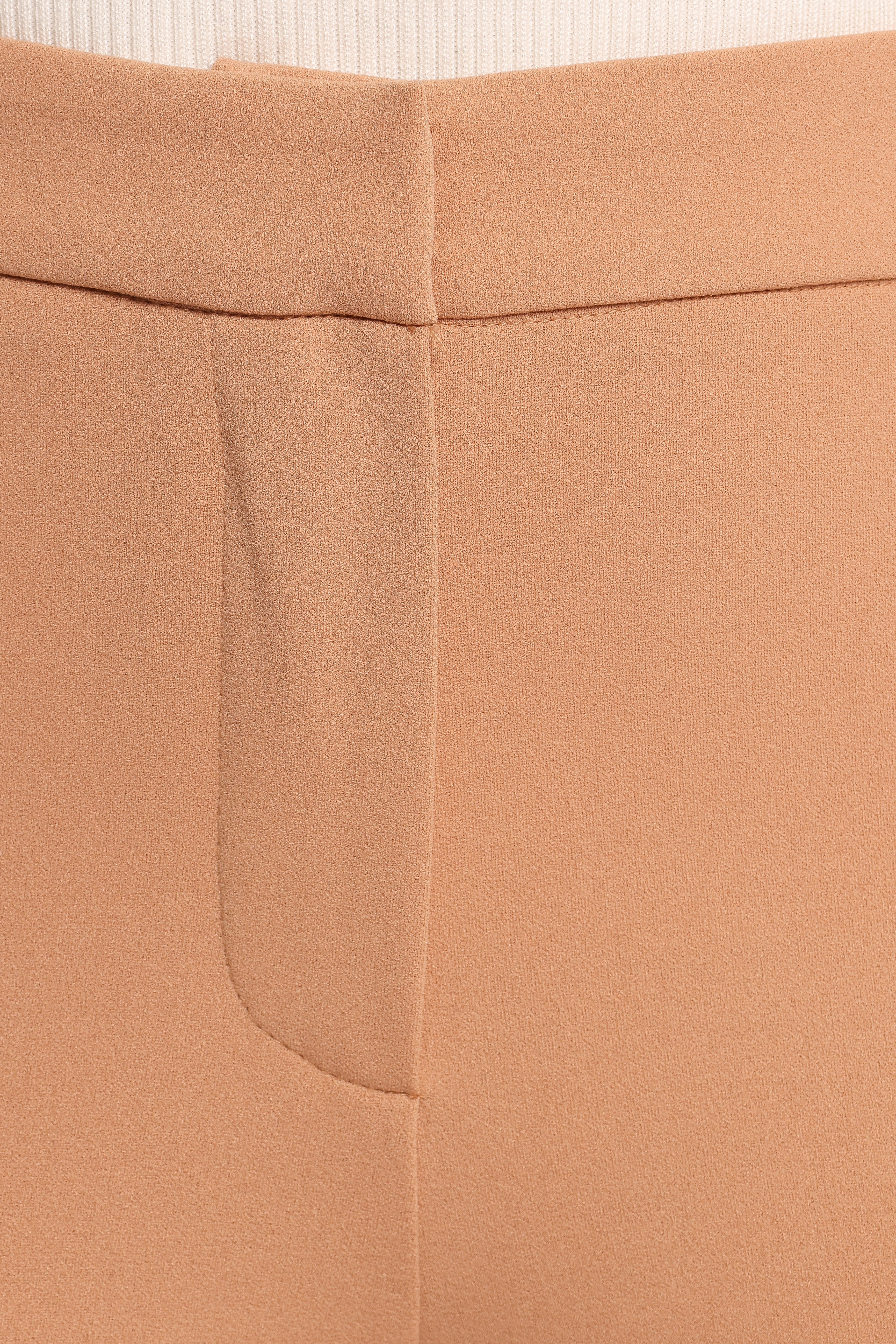 Liora Flat Front Knit Pants - Mocha-Ladys Street