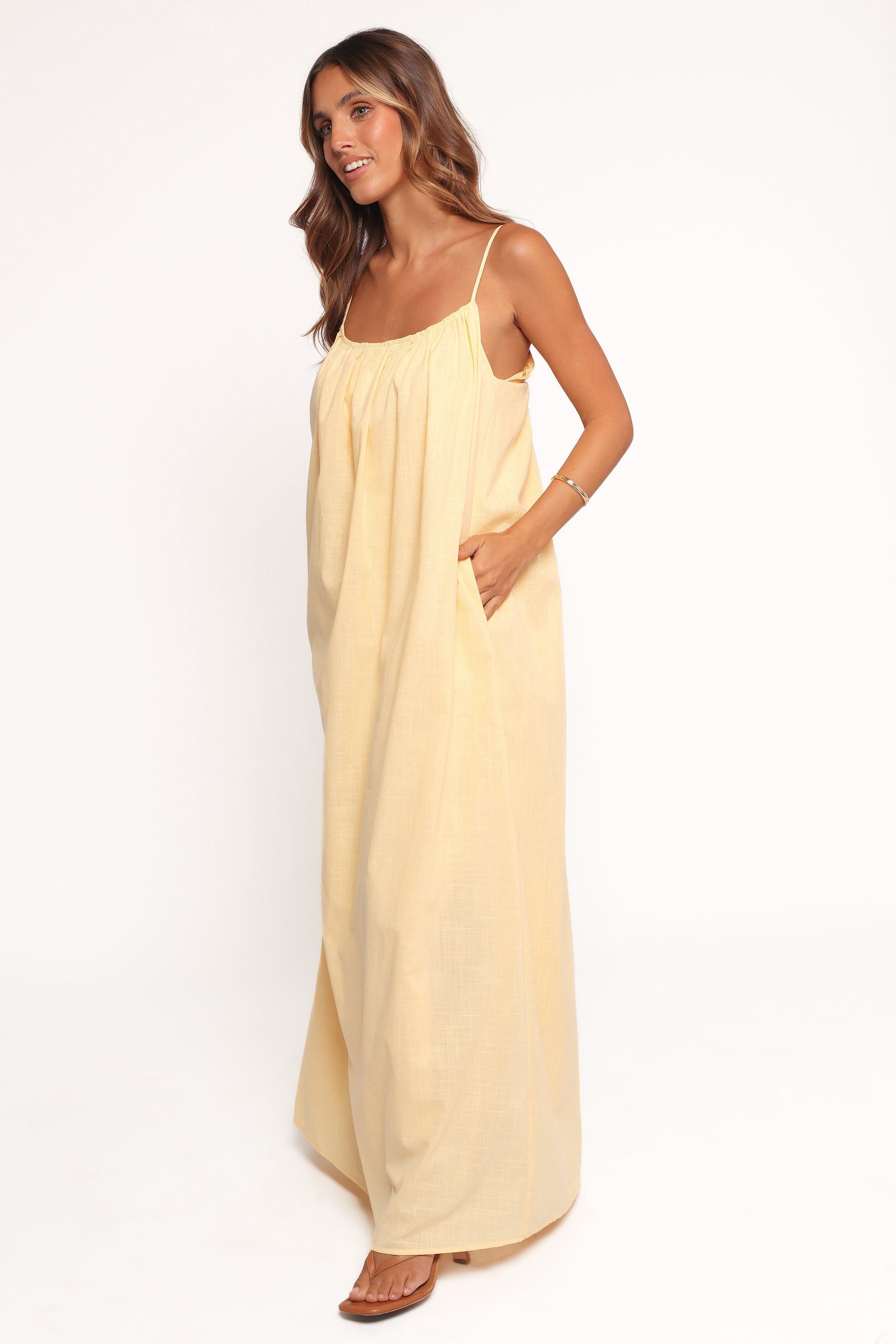 Lumina Maxi Dress - Yellow-Ladys Street