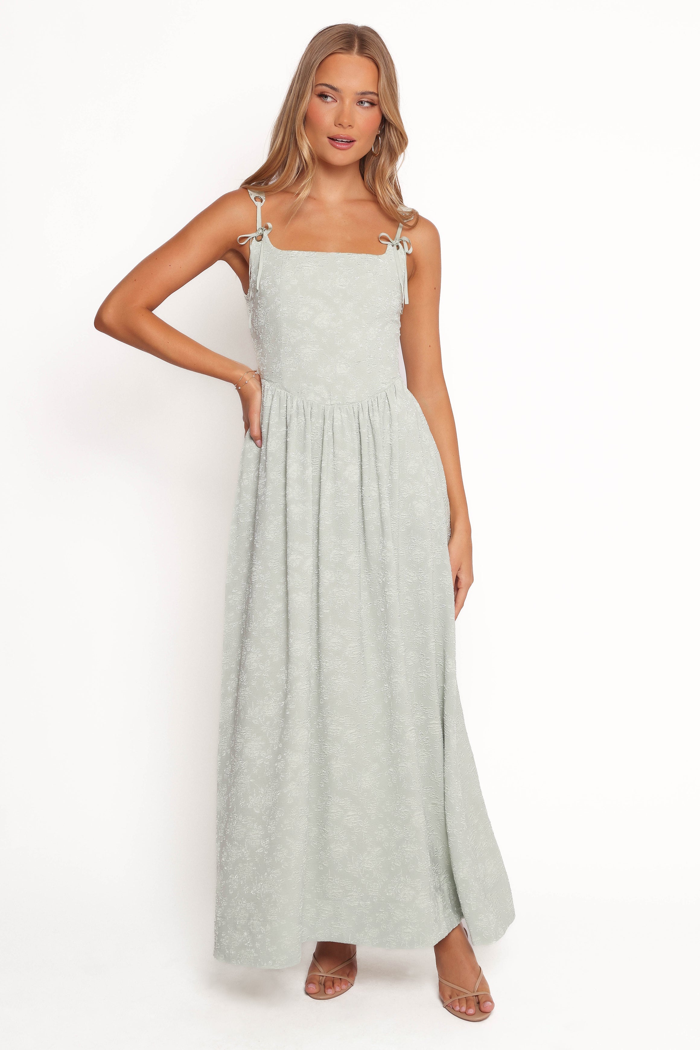 Marcelline Maxi Dress - Sage-Ladys Street