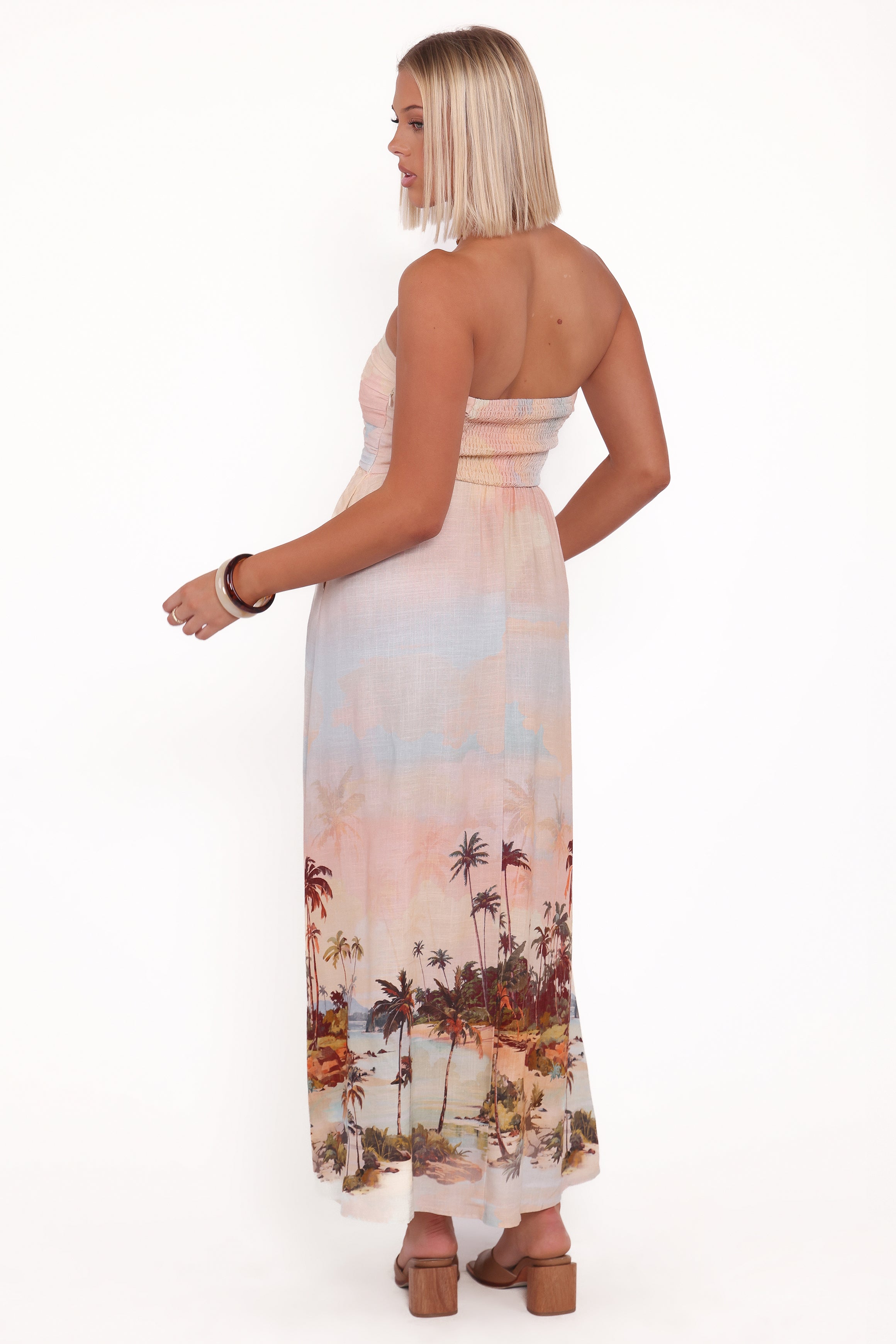 Marcia Midi Dress - Sunset Print-Ladys Street
