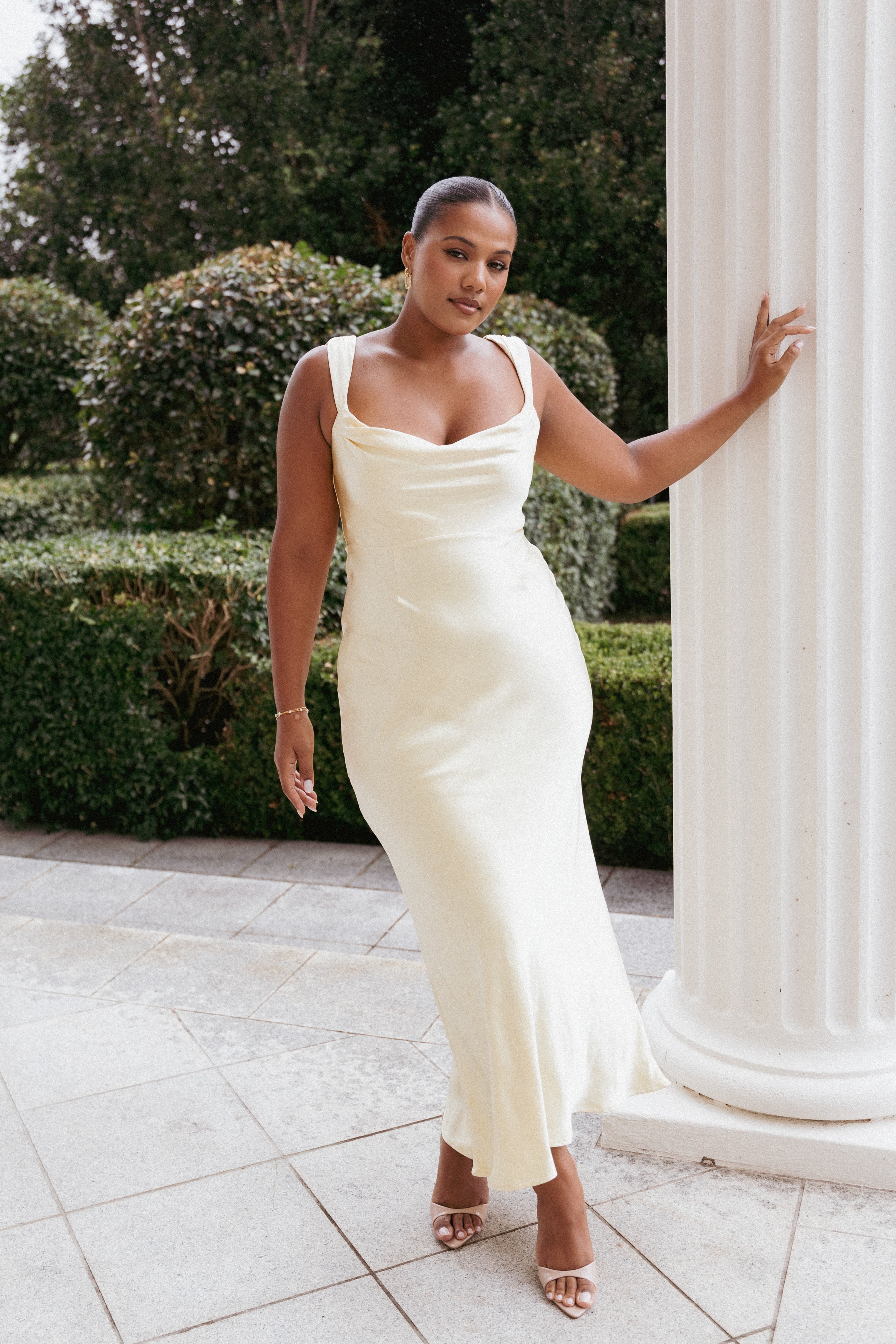 Margot Maxi Dress - Lemon-Ladys Street