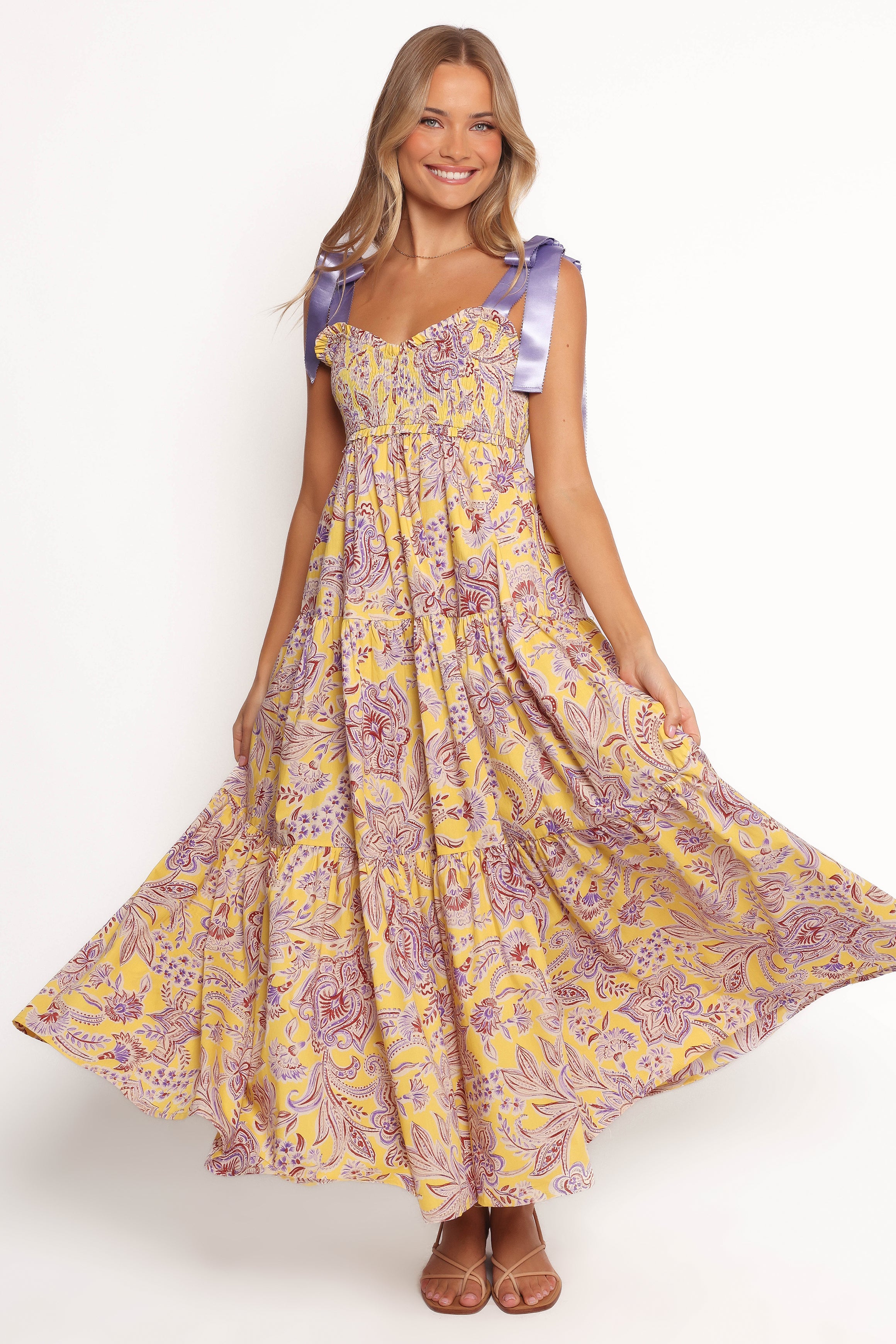 Marigold Maxi Dress - Evening Primrose-Ladys Street