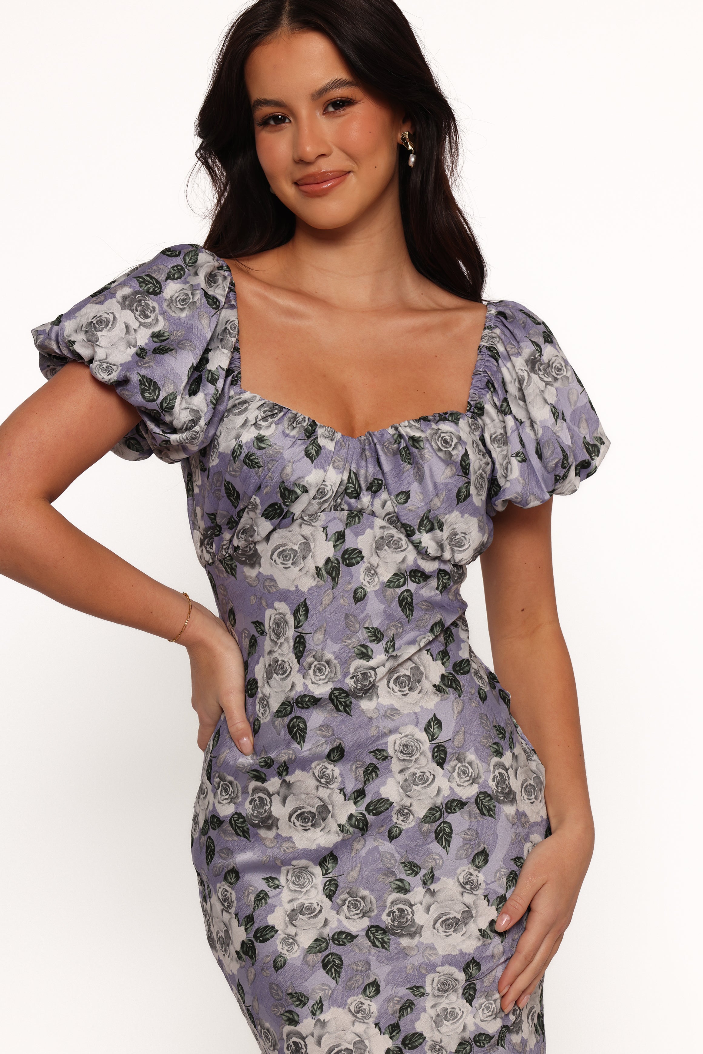 Marjorie Midi Dress - Lavender-Ladys Street
