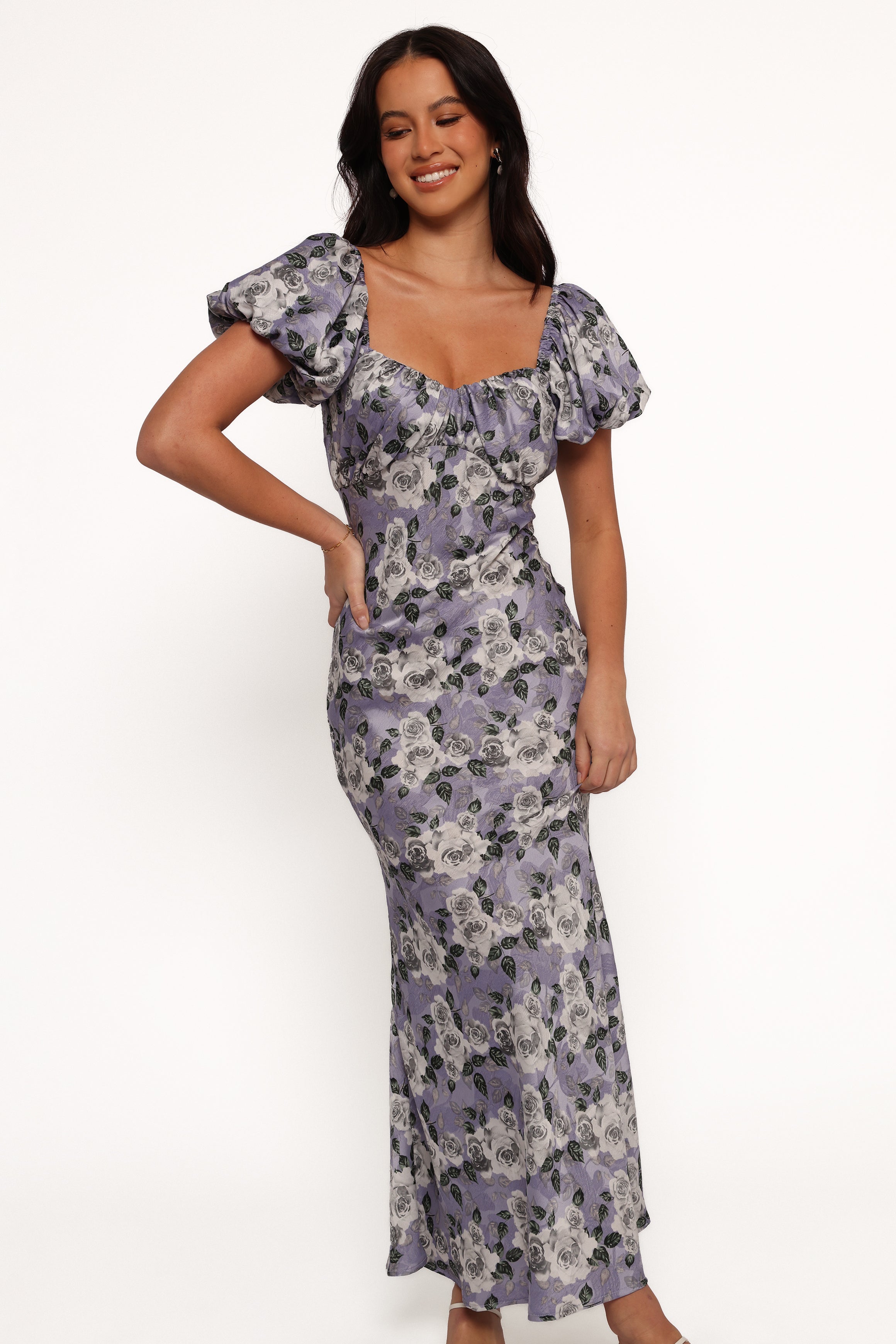 Marjorie Midi Dress - Lavender-Ladys Street