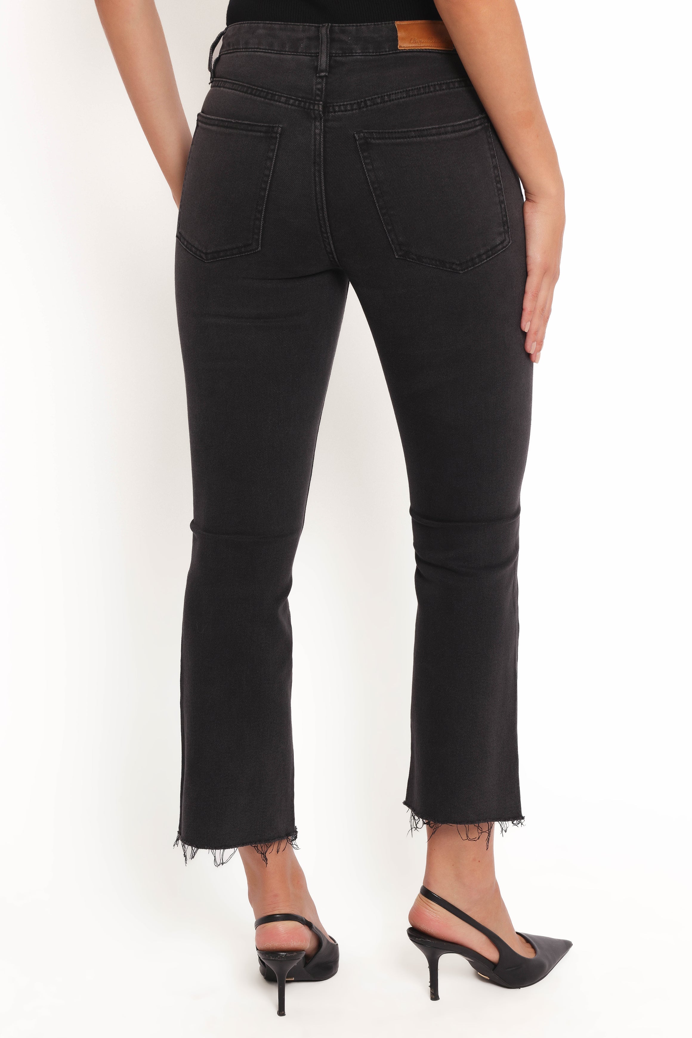 Marlow Mid Rise Crop Flare Jeans - Psych-Ladys Street