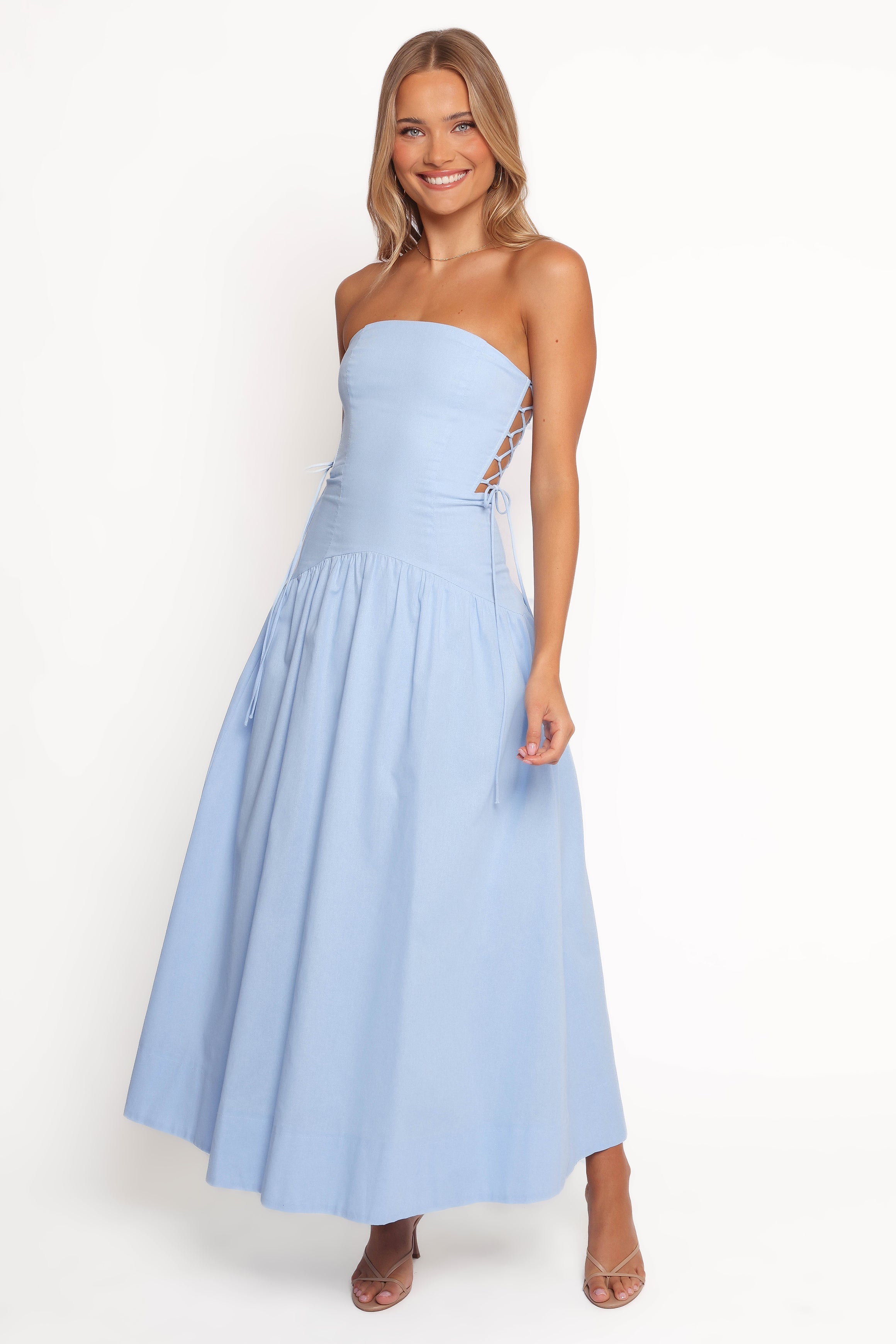 Maude Maxi Dress - Blue-Ladys Street