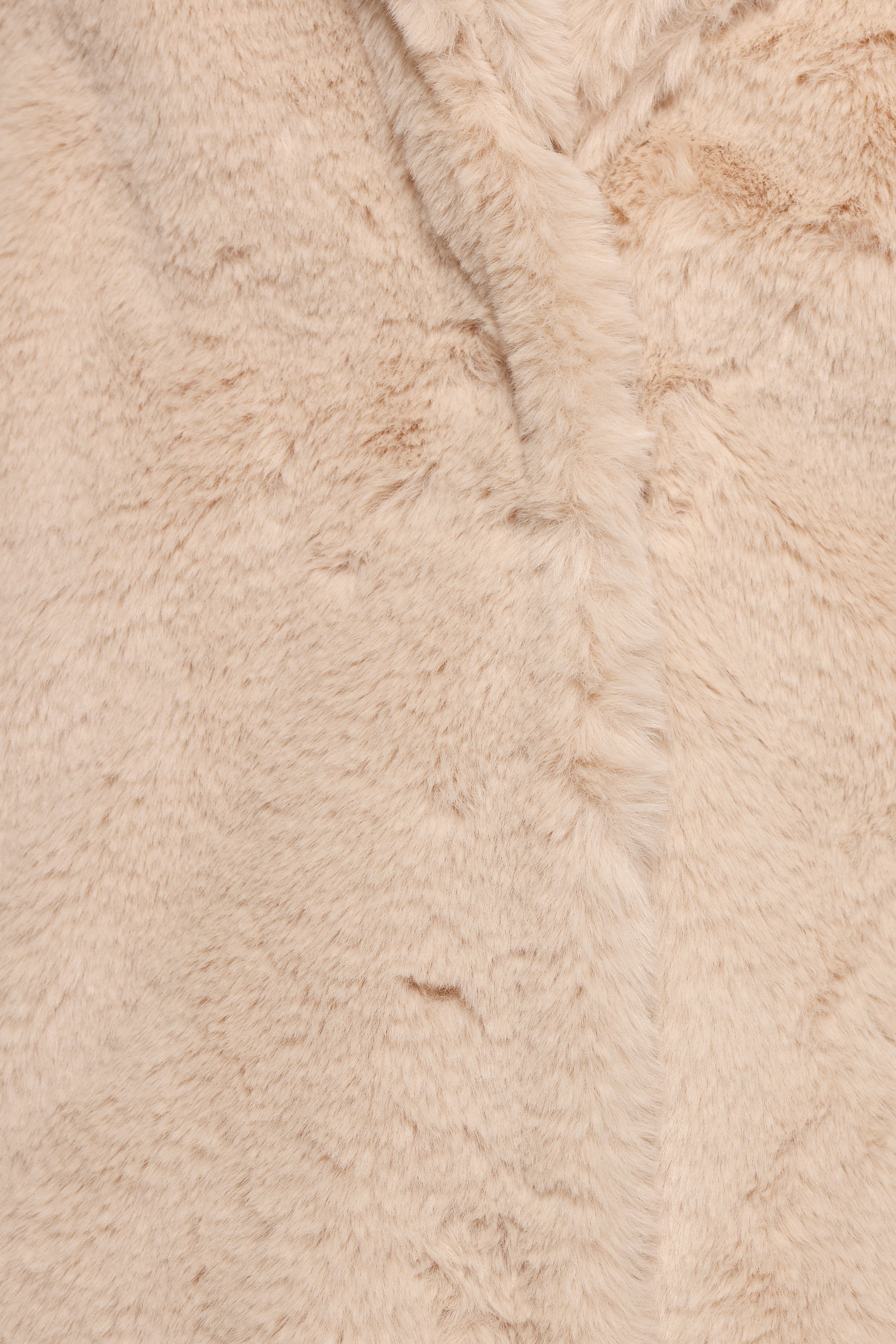 Meeka Faux Fur Jacket - Beige-Ladys Street