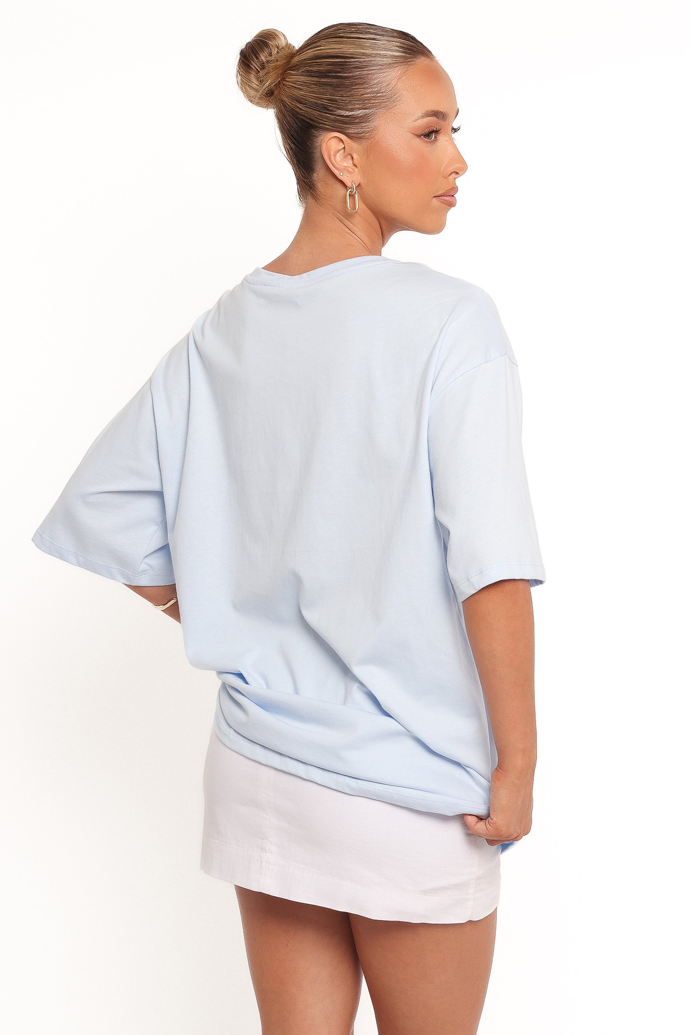 Mia Graphic Tee - Blue Soleil-Ladys Street