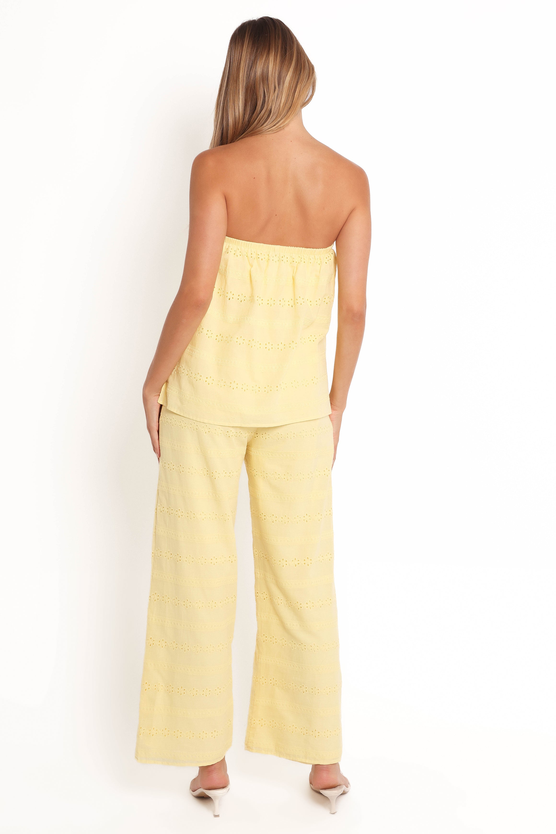 Michele Strapless Jumpsuit - Butter Yellow-Ladys Street