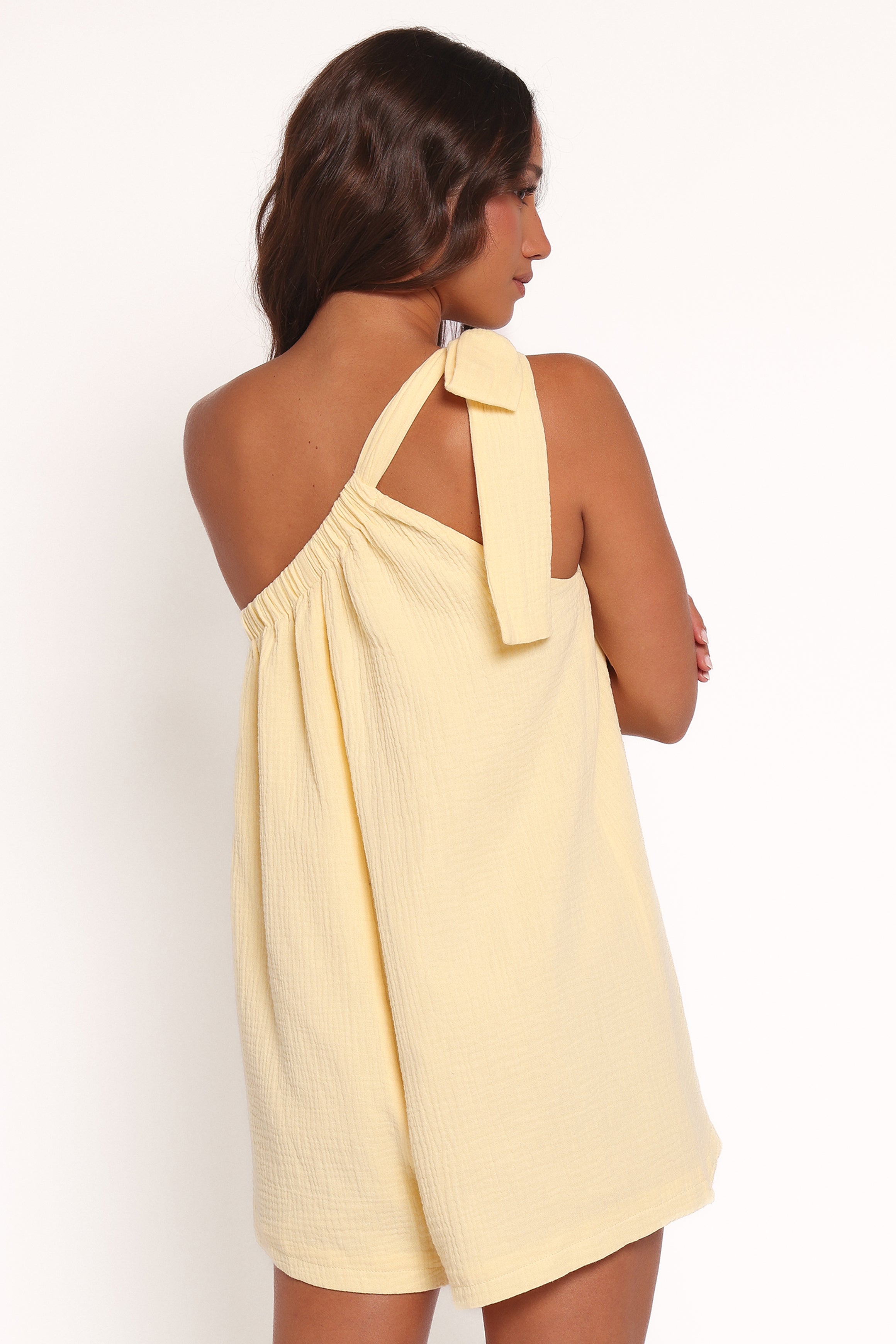 Miffy One Shoulder Romper - Yellow-Ladys Street