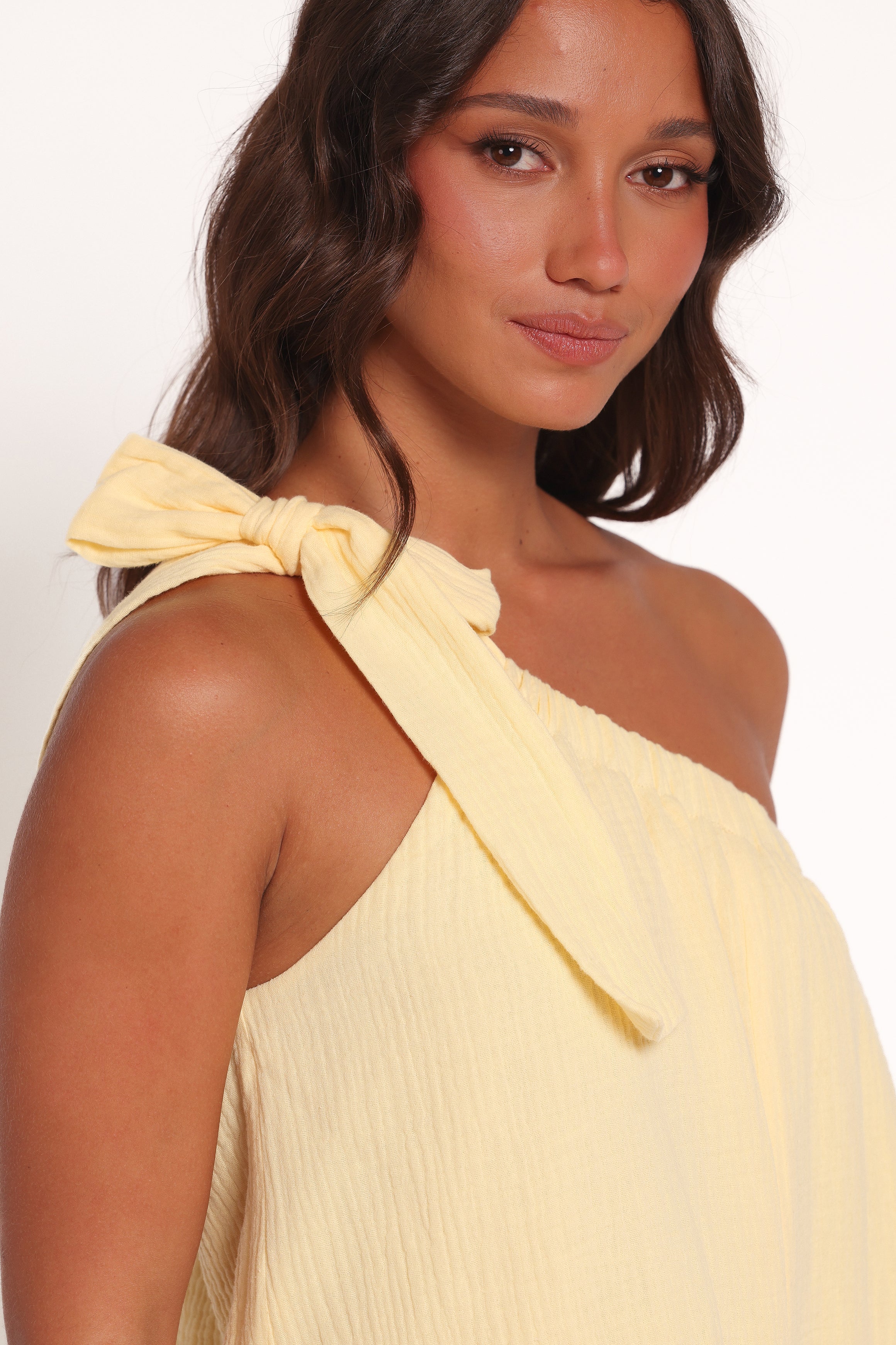 Miffy One Shoulder Romper - Yellow-Ladys Street