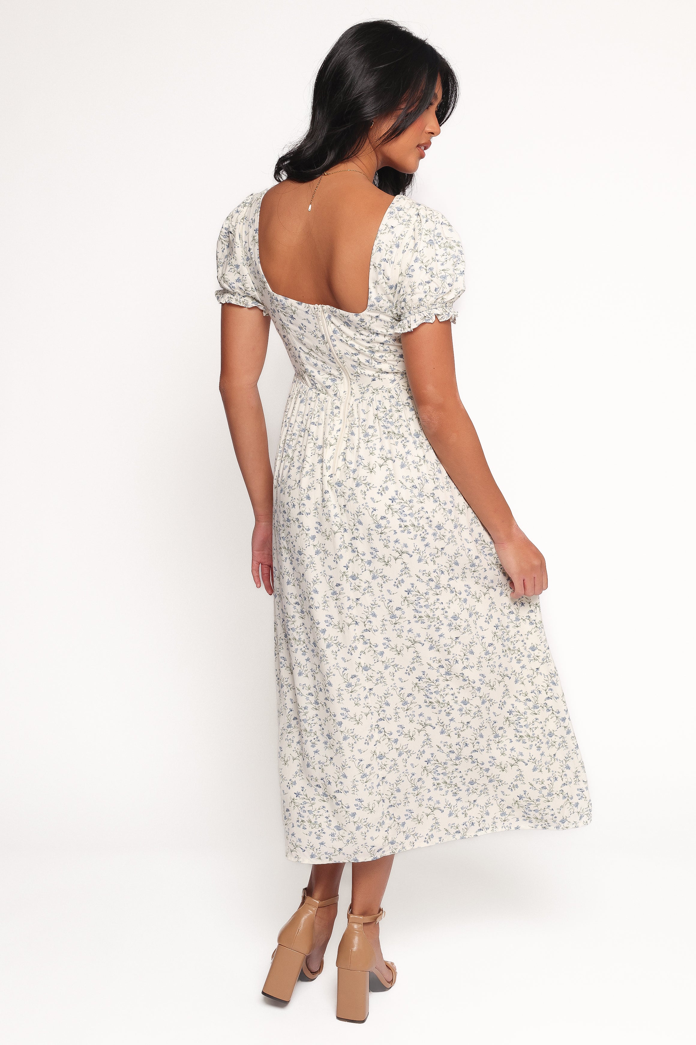 Mildred Midi Dress - Floral-Ladys Street