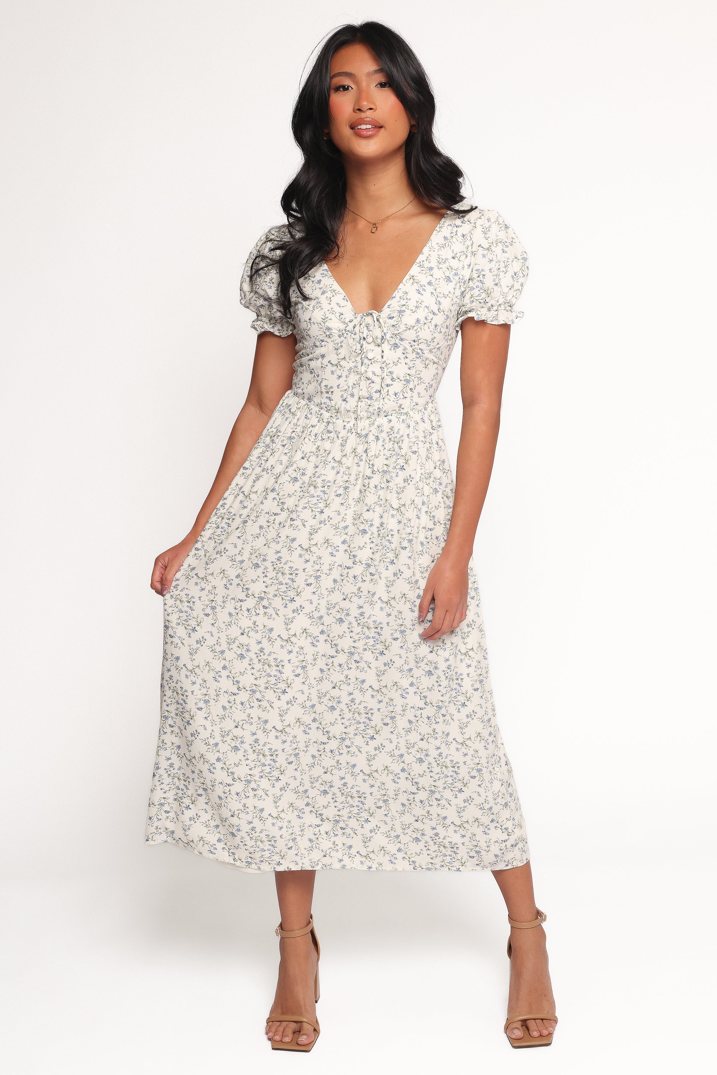 Mildred Midi Dress - Floral-Ladys Street