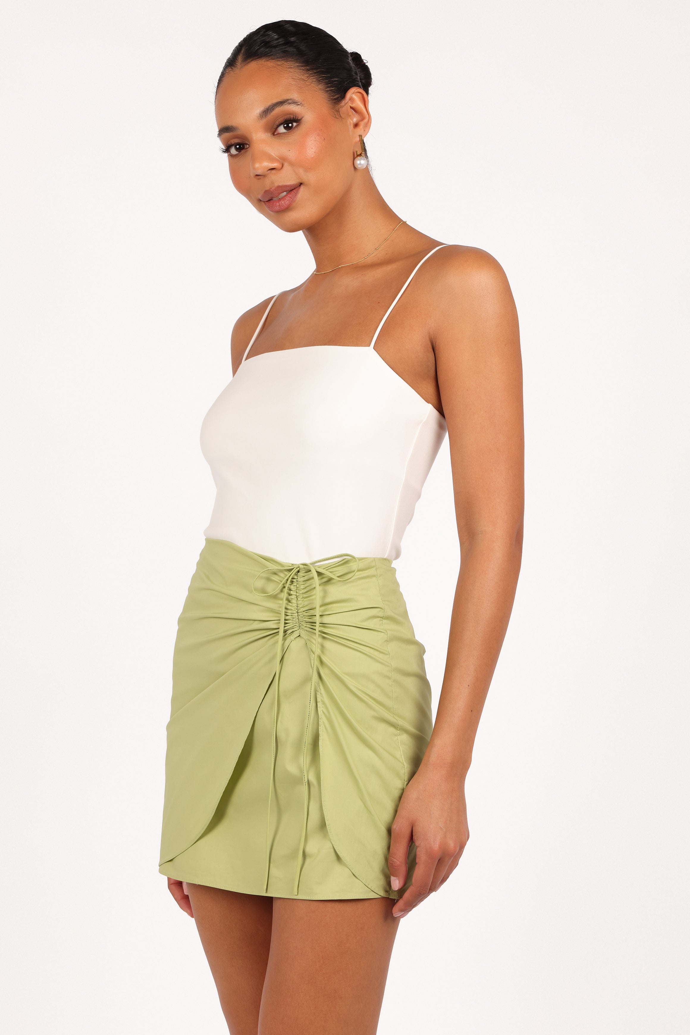Mirha Mini Skirt - Meadow Green-Ladys Street