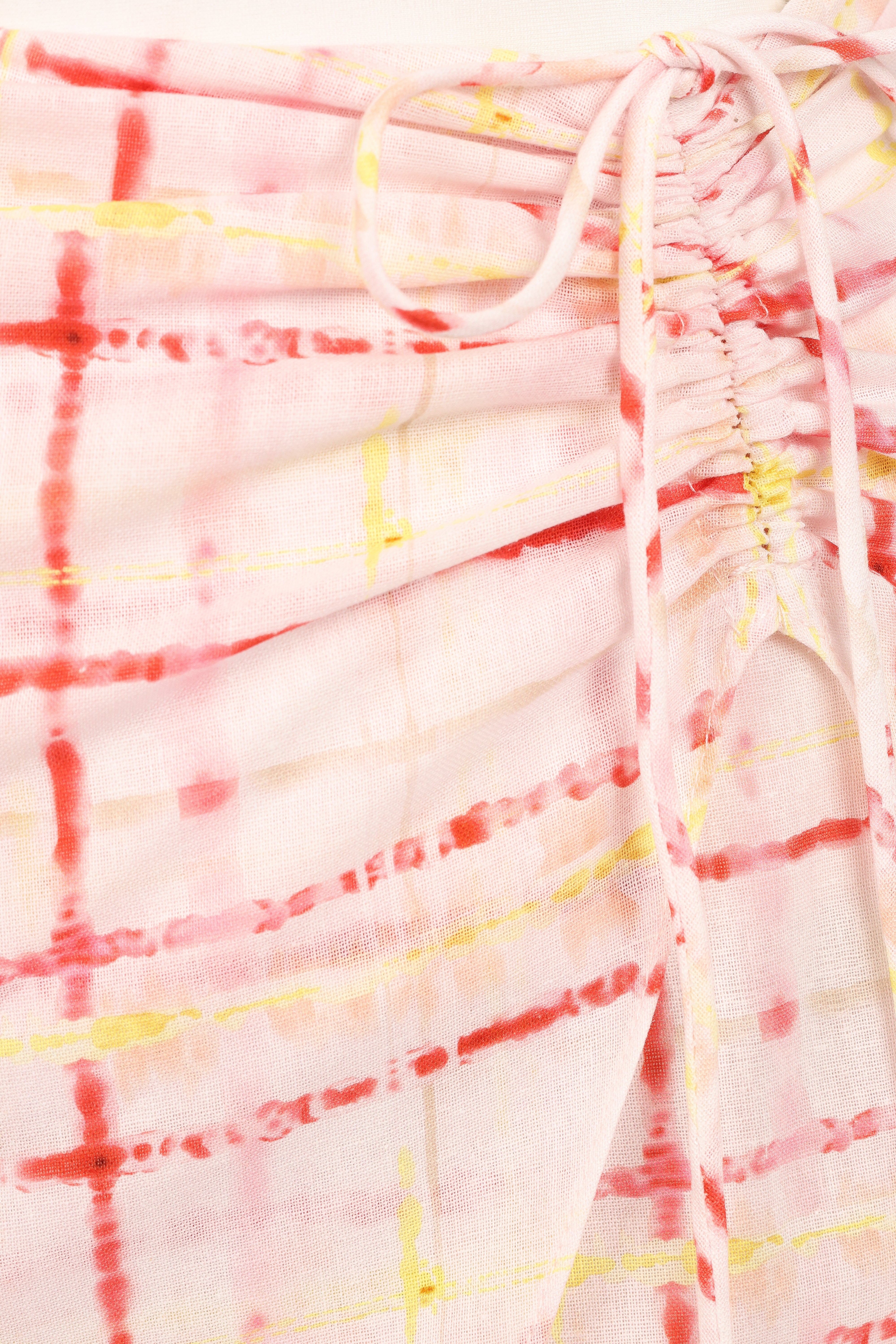 Mirha Mini Skirt - Sunset Check-Ladys Street