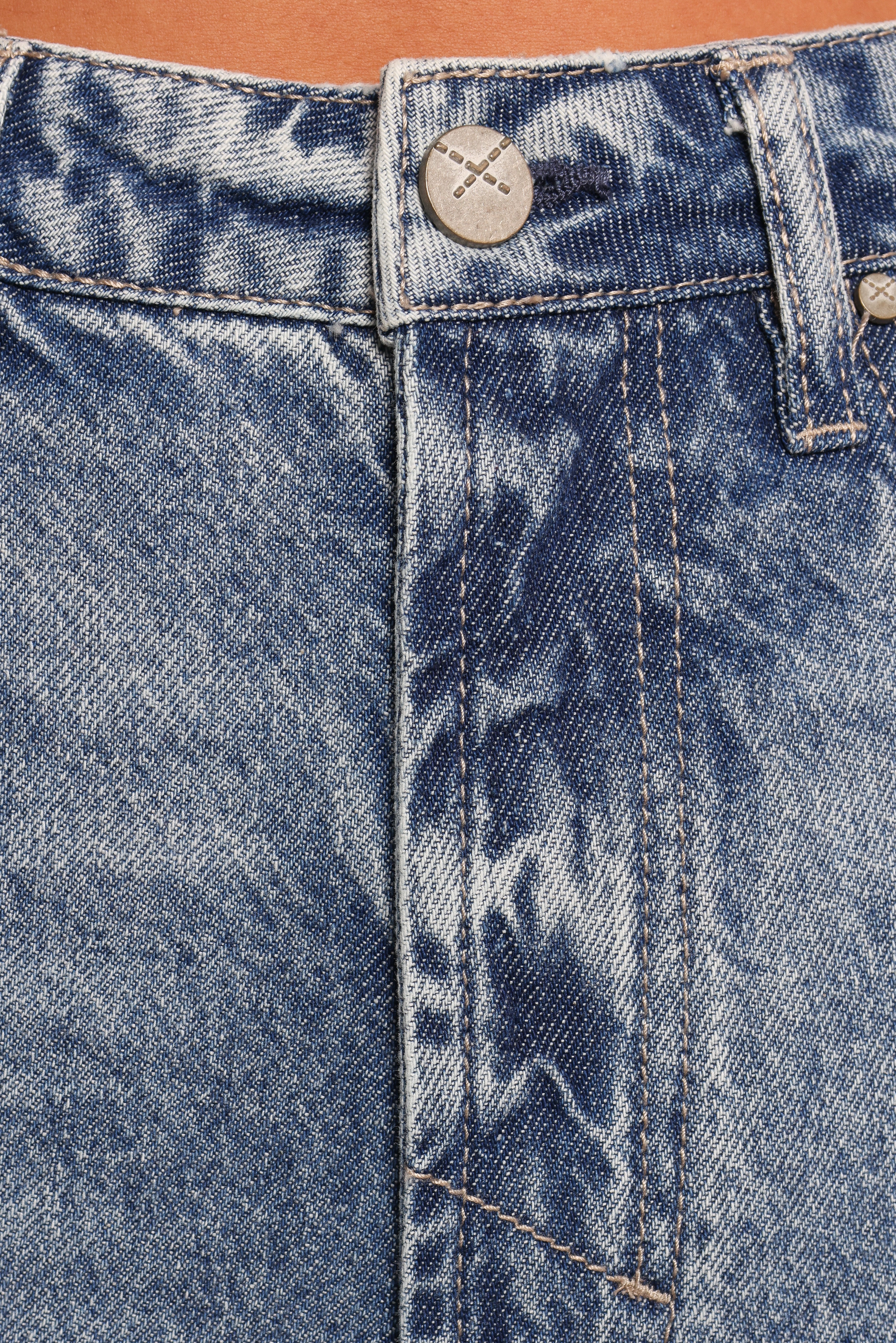 Noemi High Rise Crop Leg Jeans - Imprint-Ladys Street