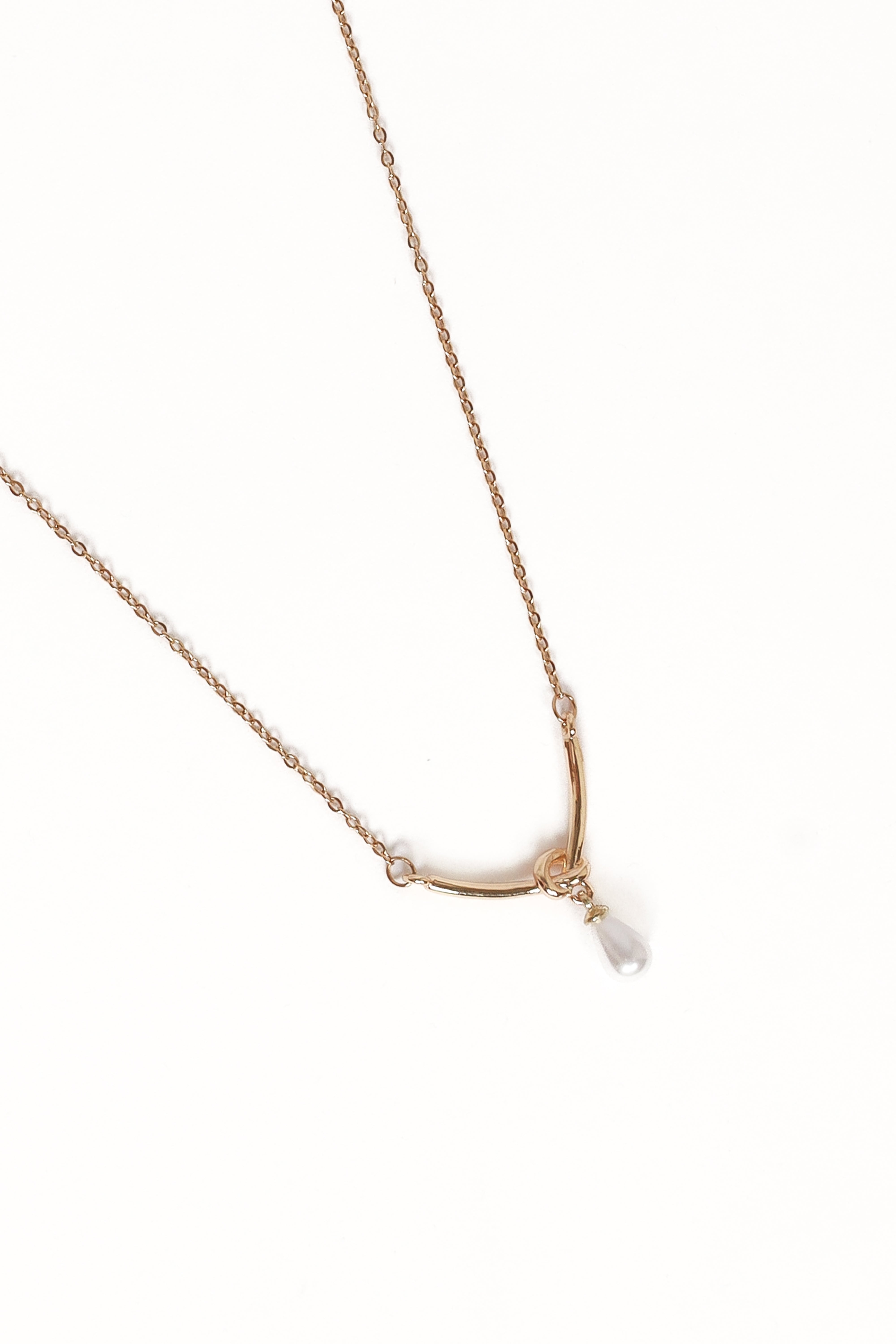 Nusa Necklace - Gold/Pearl-Ladys Street