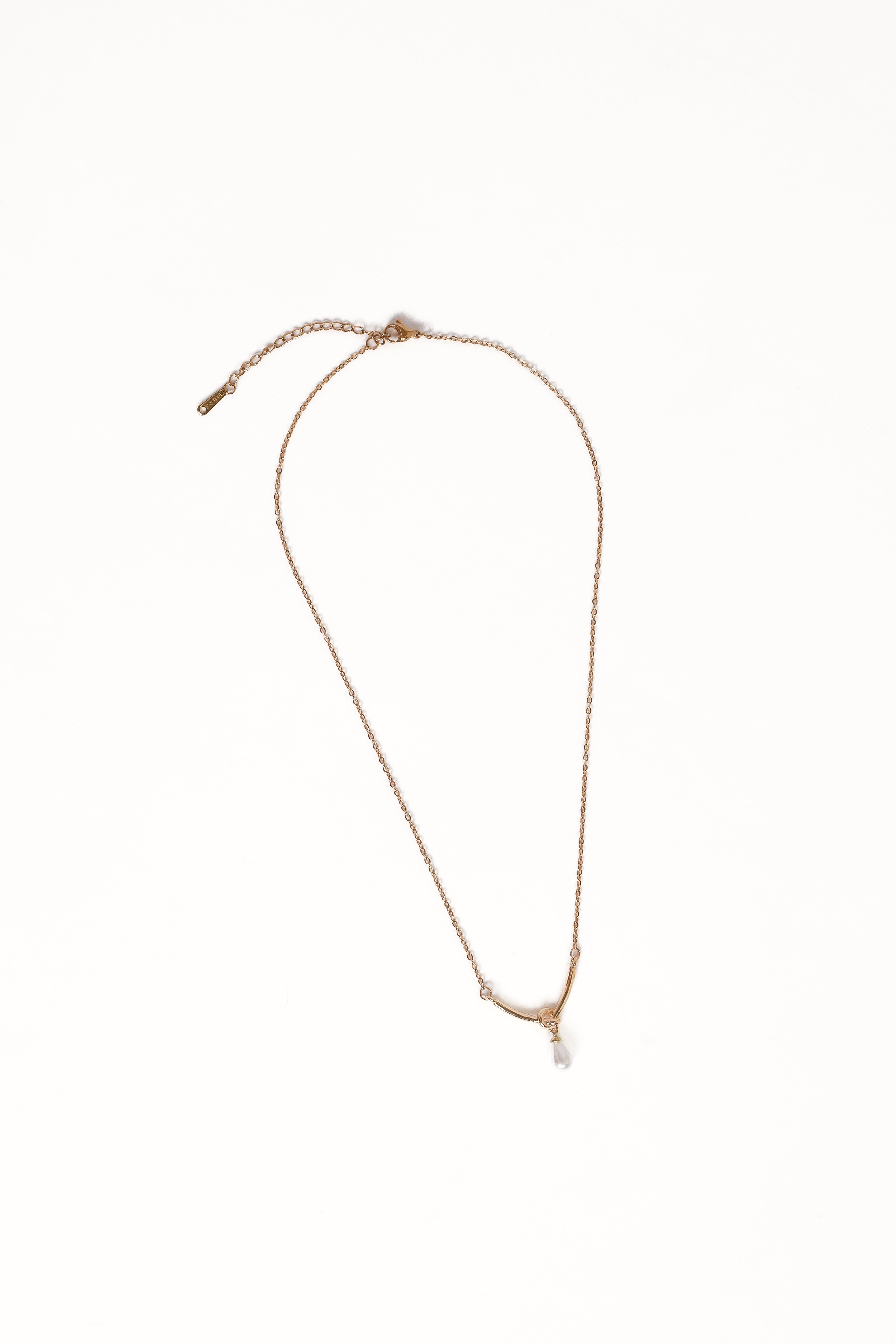 Nusa Necklace - Gold/Pearl-Ladys Street