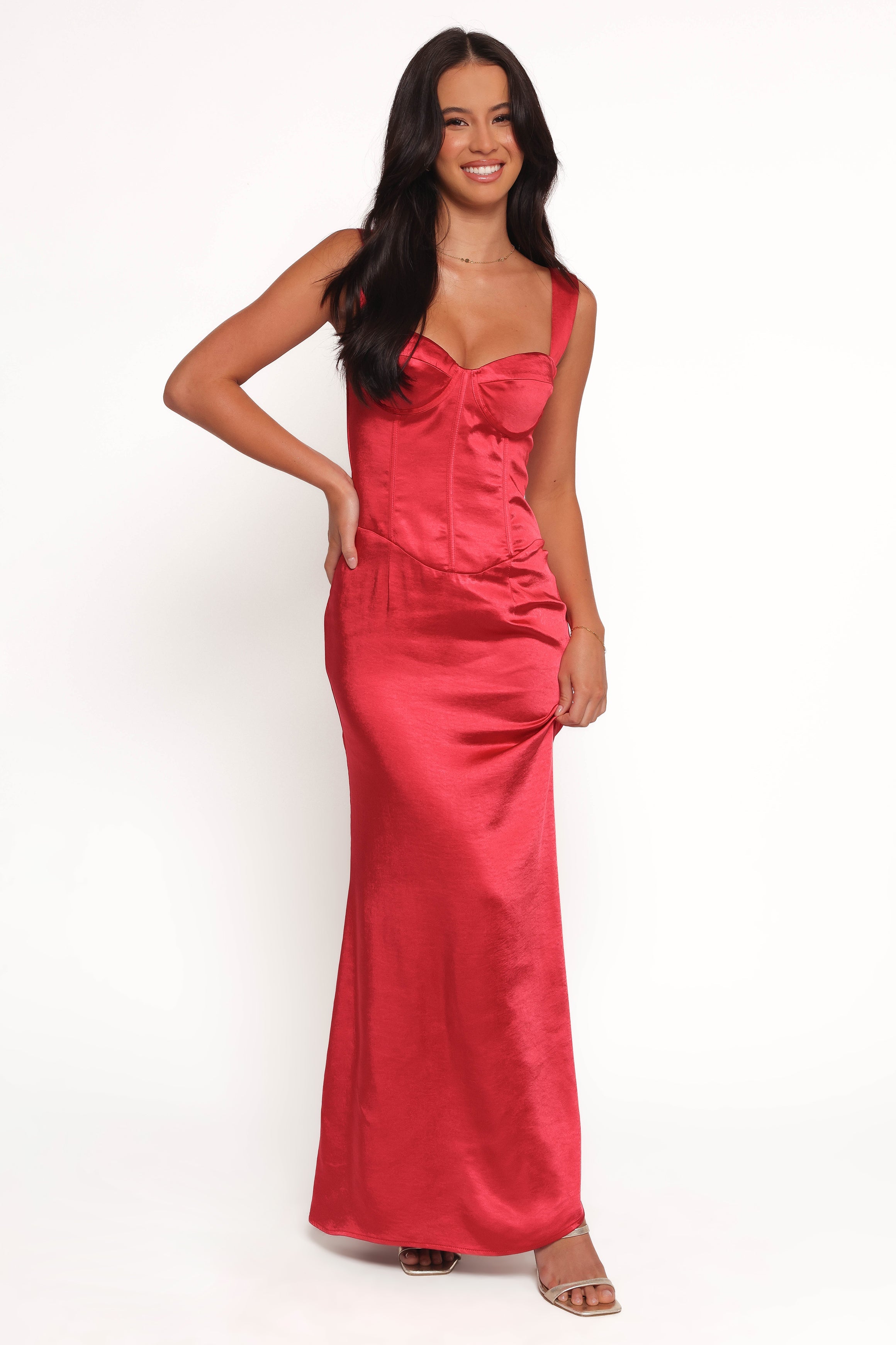 Oura Maxi Dress - Red-Ladys Street