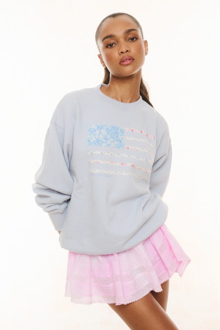 Palo Americana Fleece Pullover-MOONSTONE-Charming Rule