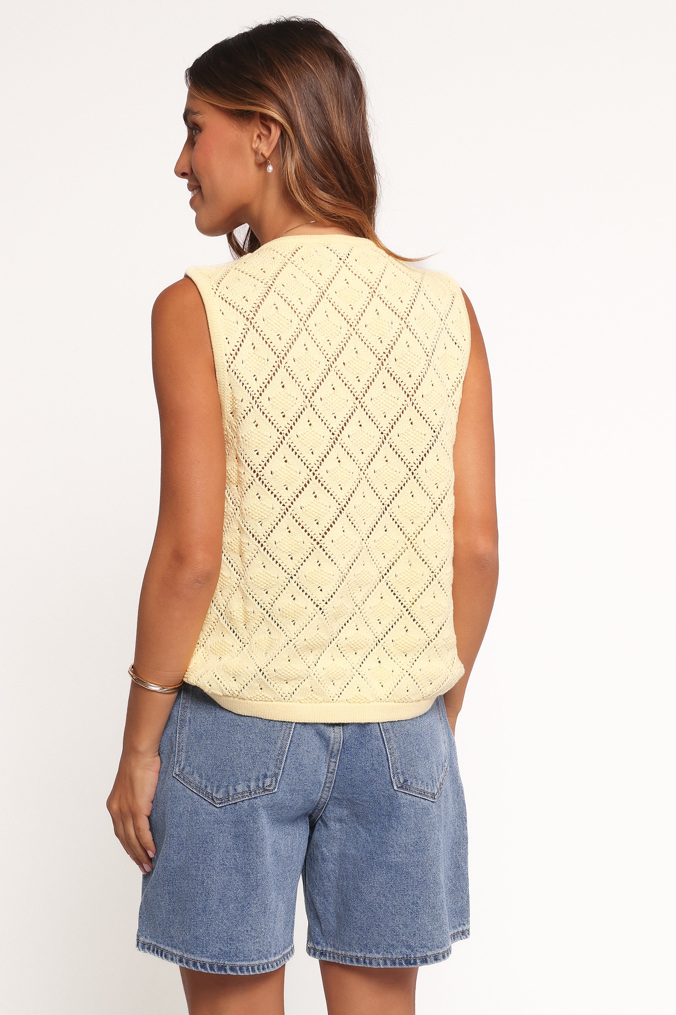 Palma Knit Top - Butter Yellow-Ladys Street
