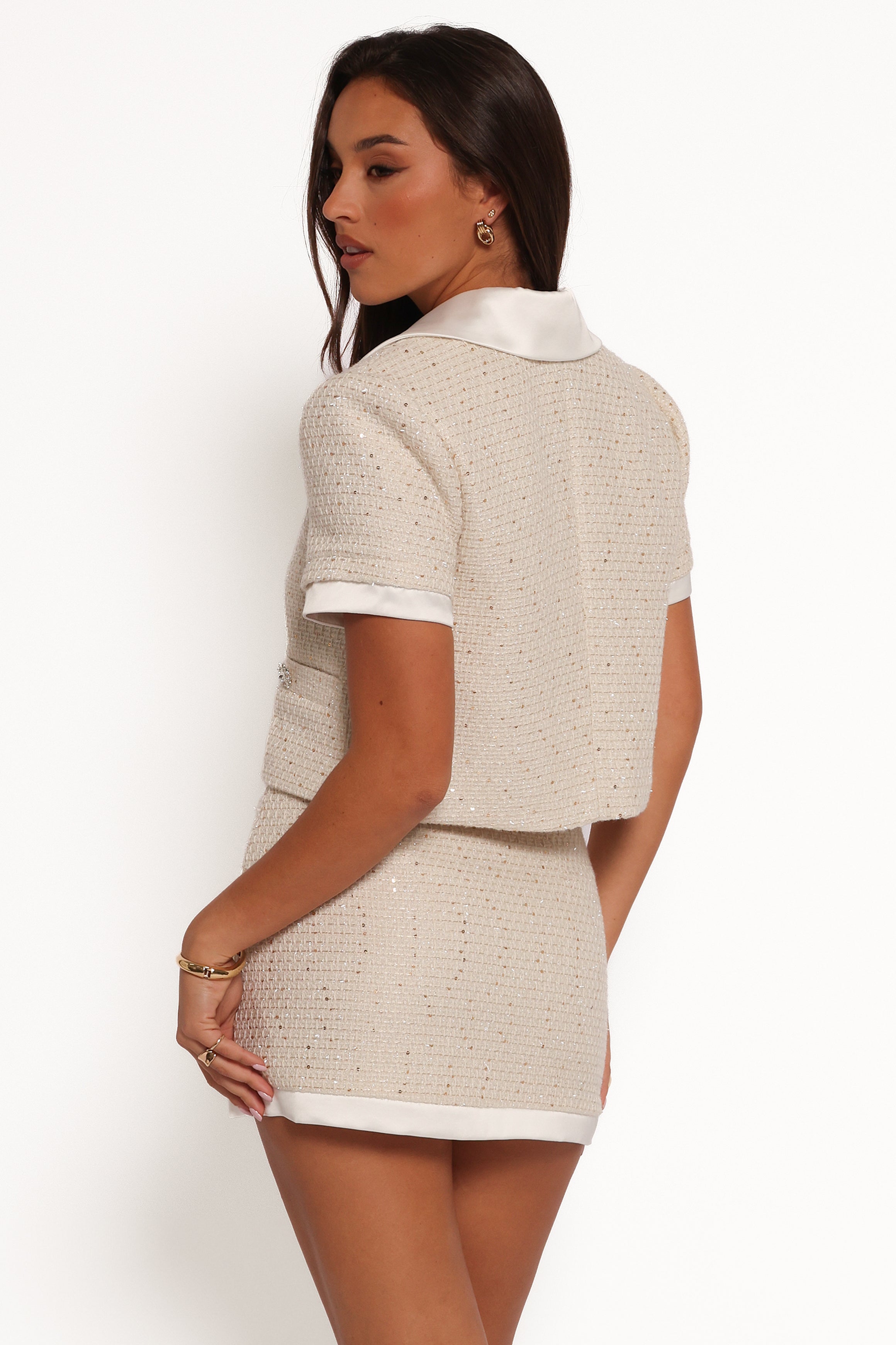 Paris Skirt Set - Cream-Ladys Street