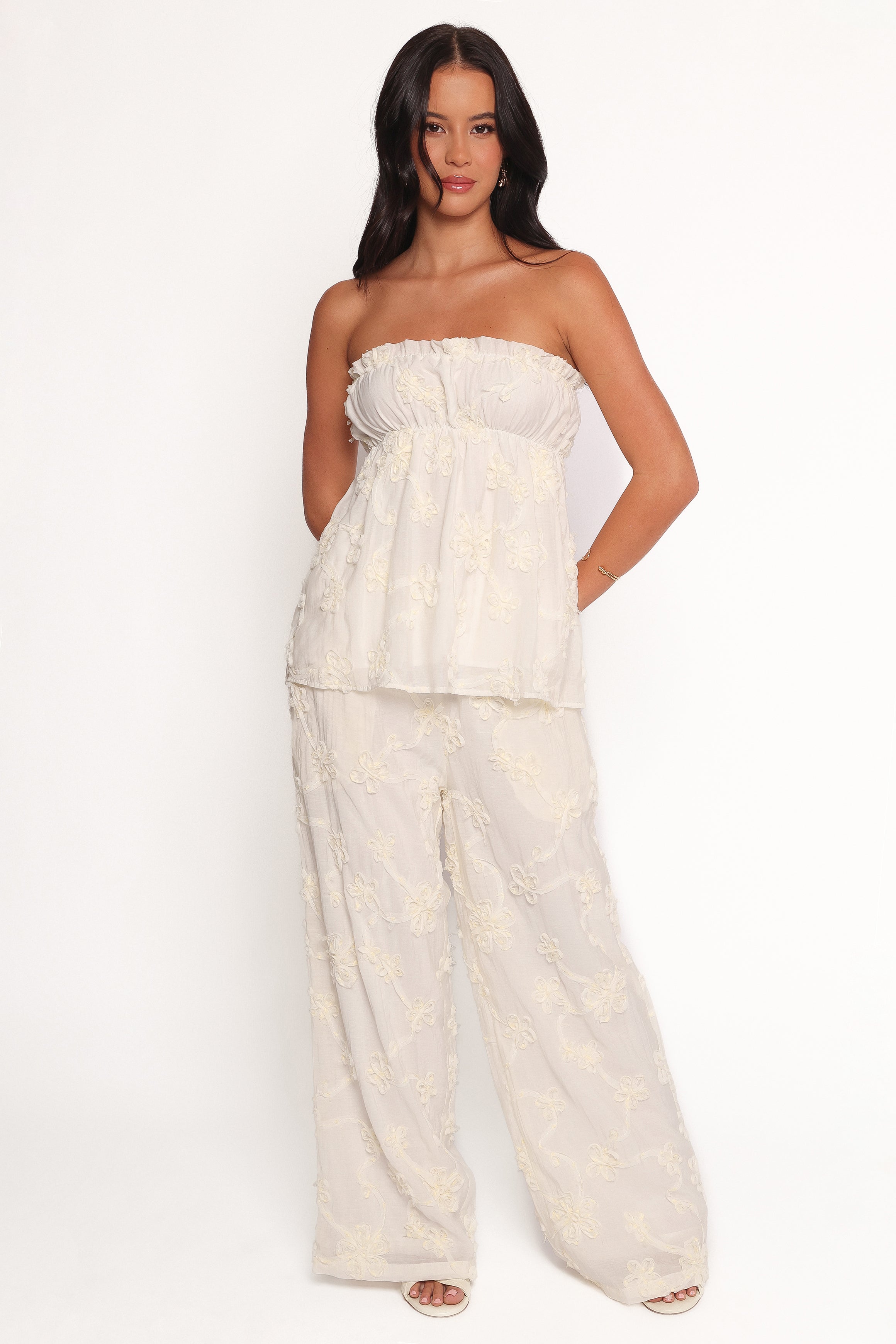 Robin Strapless Top - White-Ladys Street