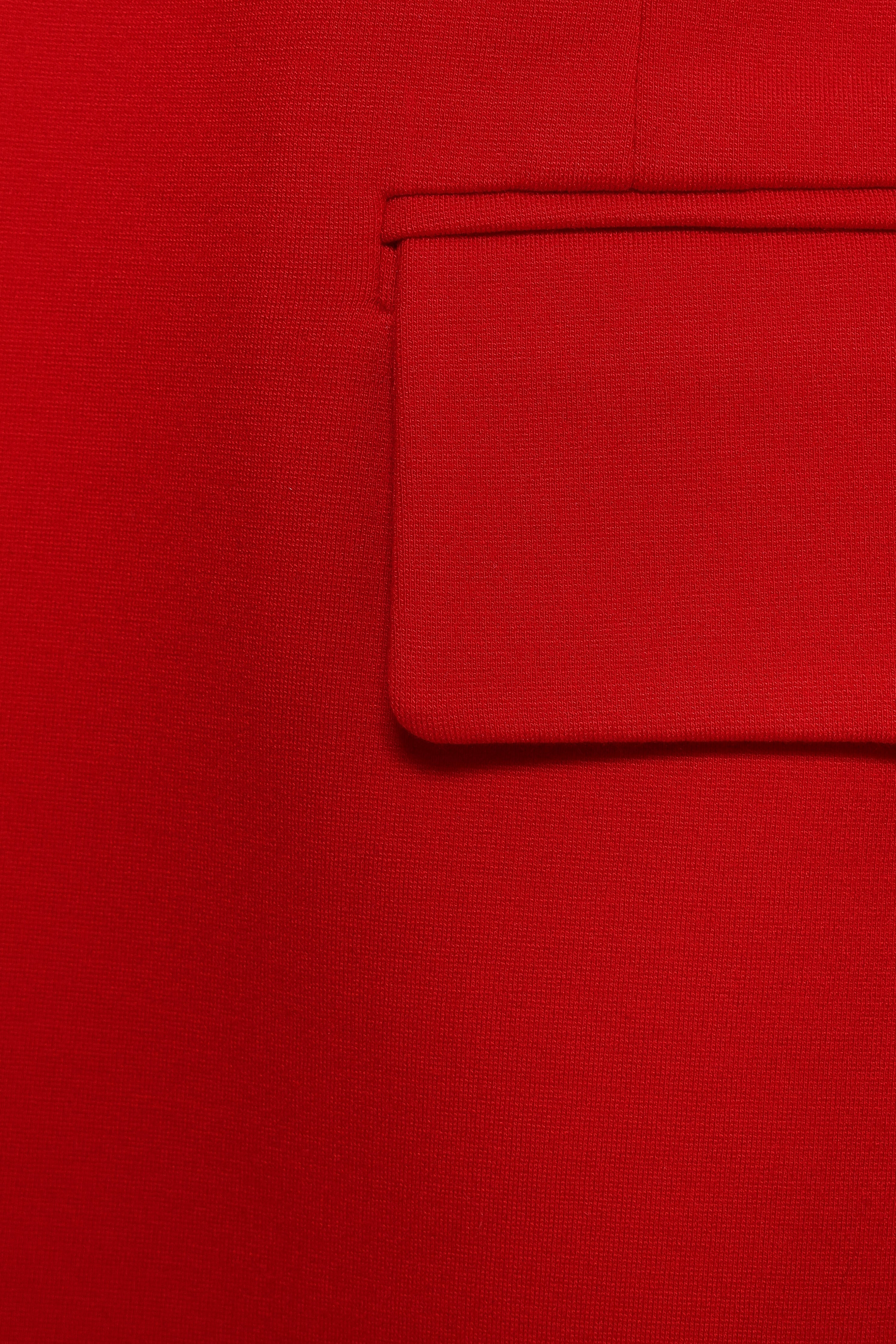 Ronny Open Front Knit Blazer - Scarlet Red-Ladys Street