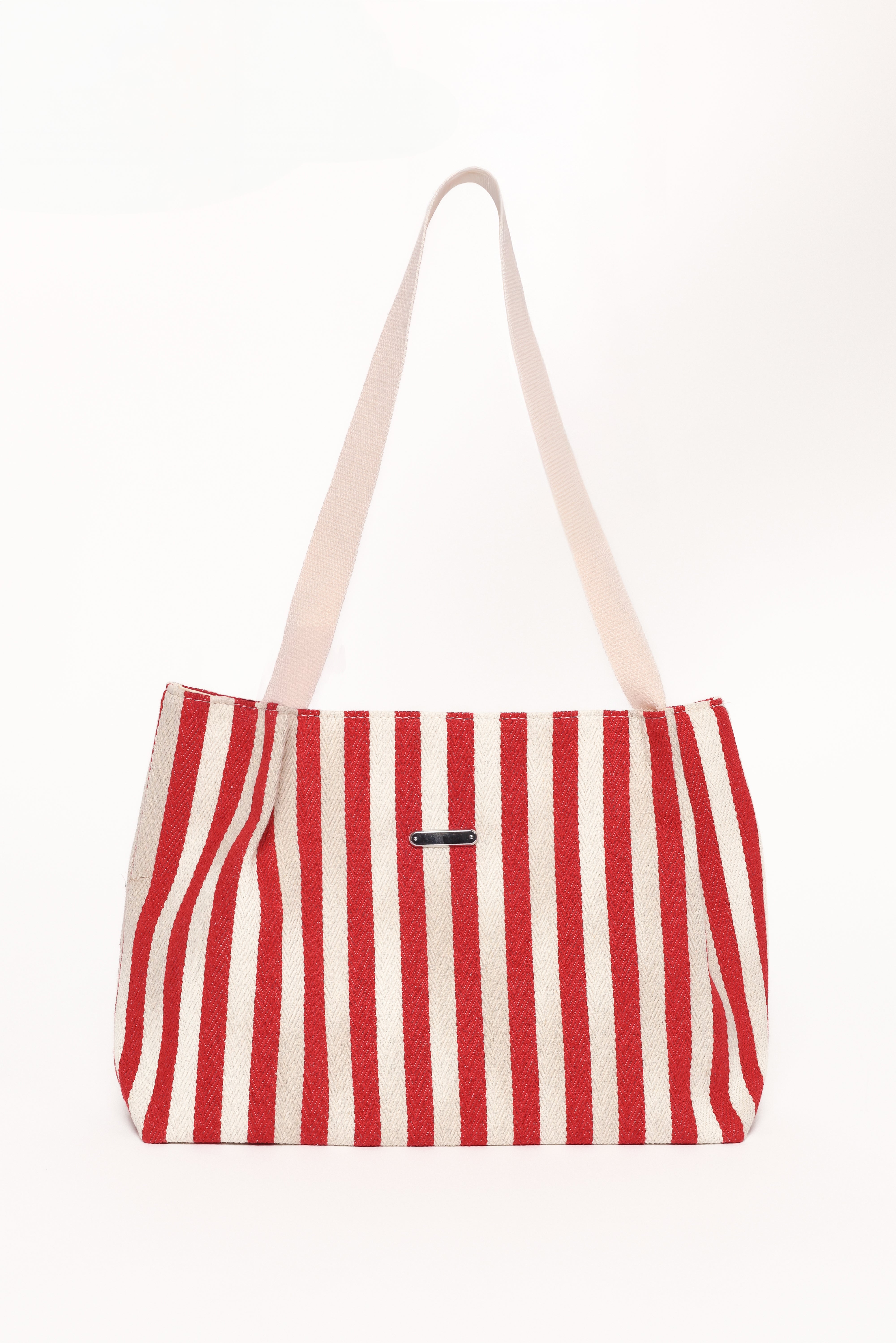 Ruby Beach Bag - Red Stripe-Ladys Street