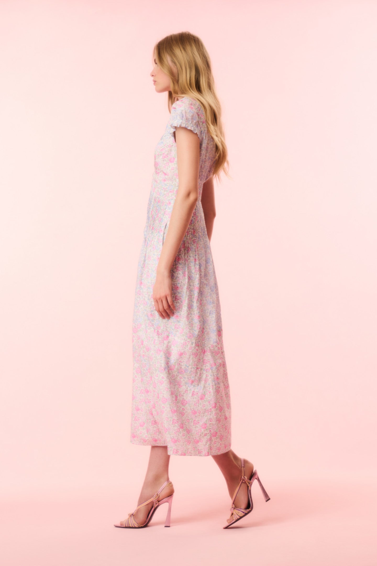 Suvi Liberty Fabric Midi Dress-Charming Rule