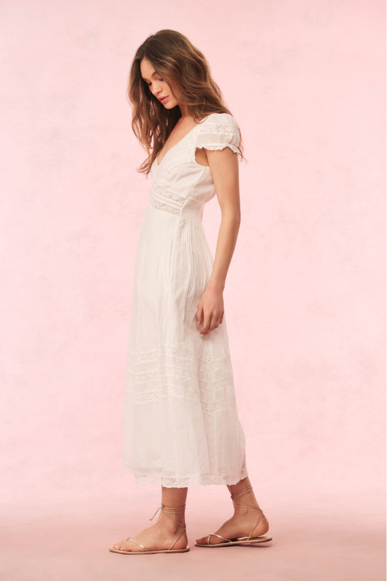 Suvi Cotton Midi Dress-Charming Rule