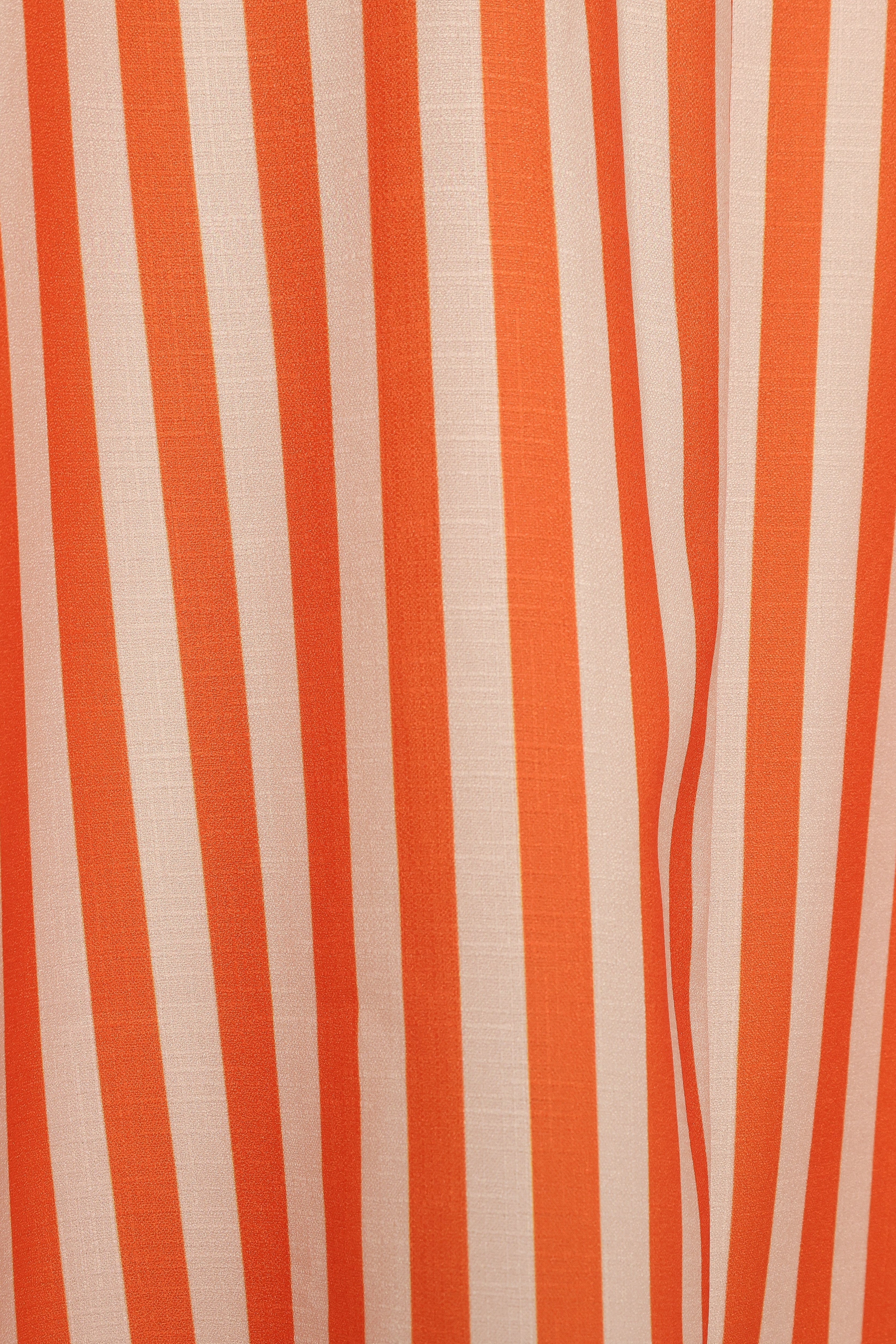 Serafina Two Piece Set - Orange Beige Stripe-Ladys Street