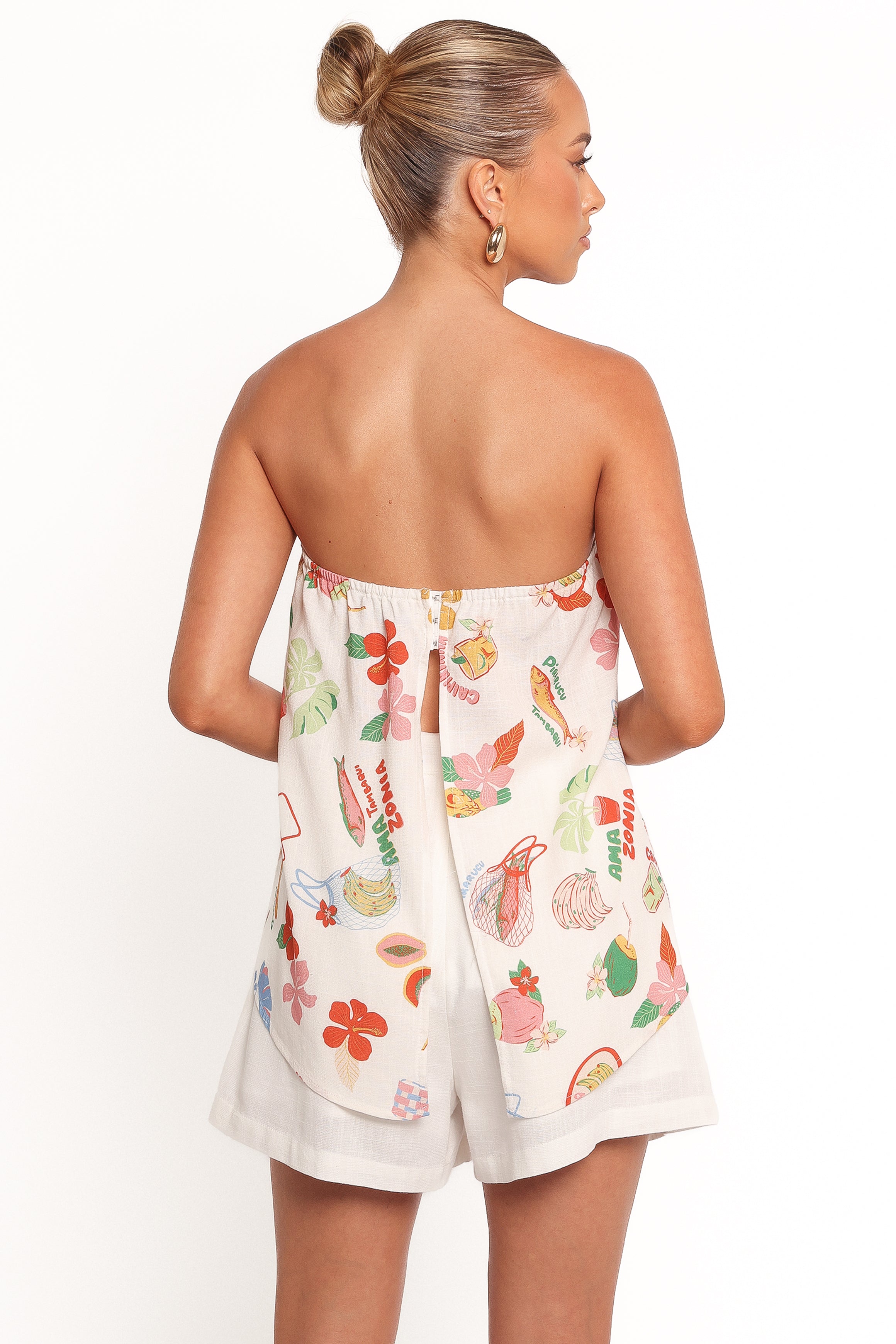 Sui Strapless Top - Alfresco-Ladys Street
