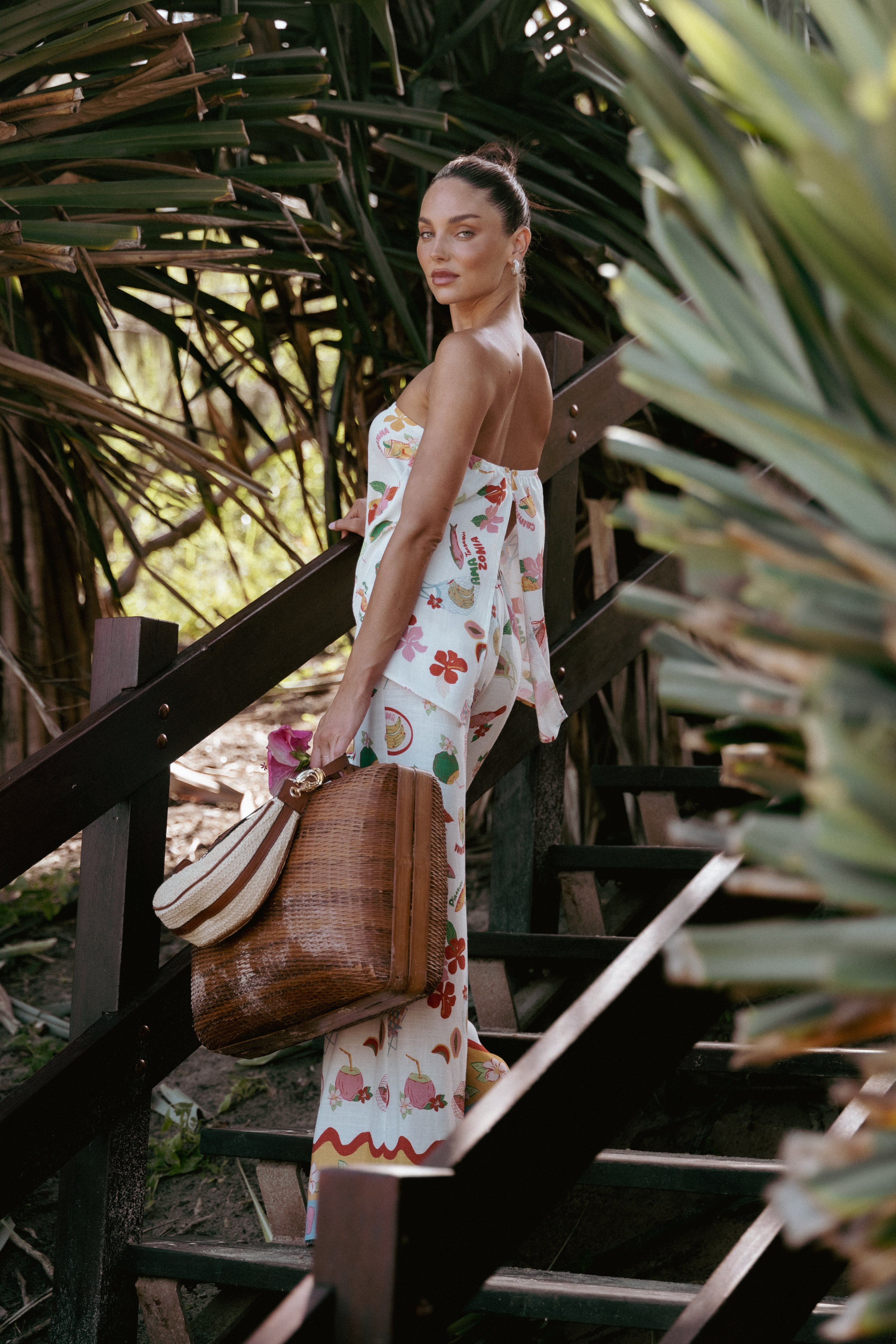 Sui Strapless Top - Alfresco-Ladys Street